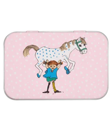 삐삐 금속 주석 10x6.5x3cm - Pippi and the Horse - Muurla | 뮬라