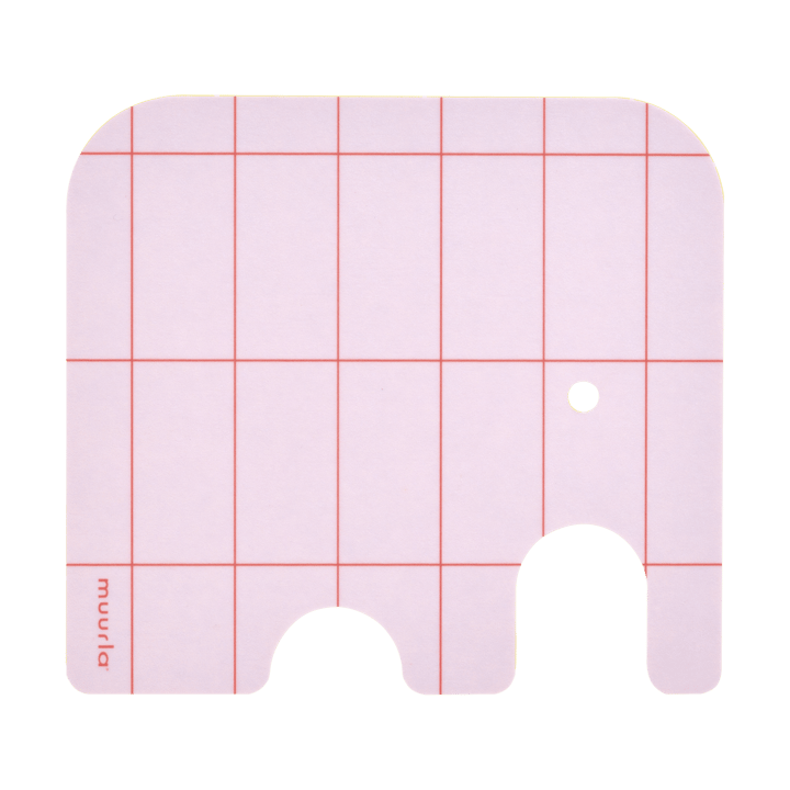 엘리펀트 글라스 코스터 11x10 cm - Pink - Muurla | 뮬라