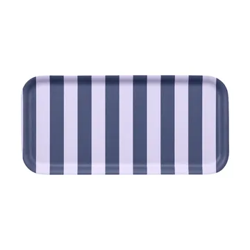 첵스 & 스트라이프 트레이 13x27 cm - Lilac-blue - Muurla | 뮬라