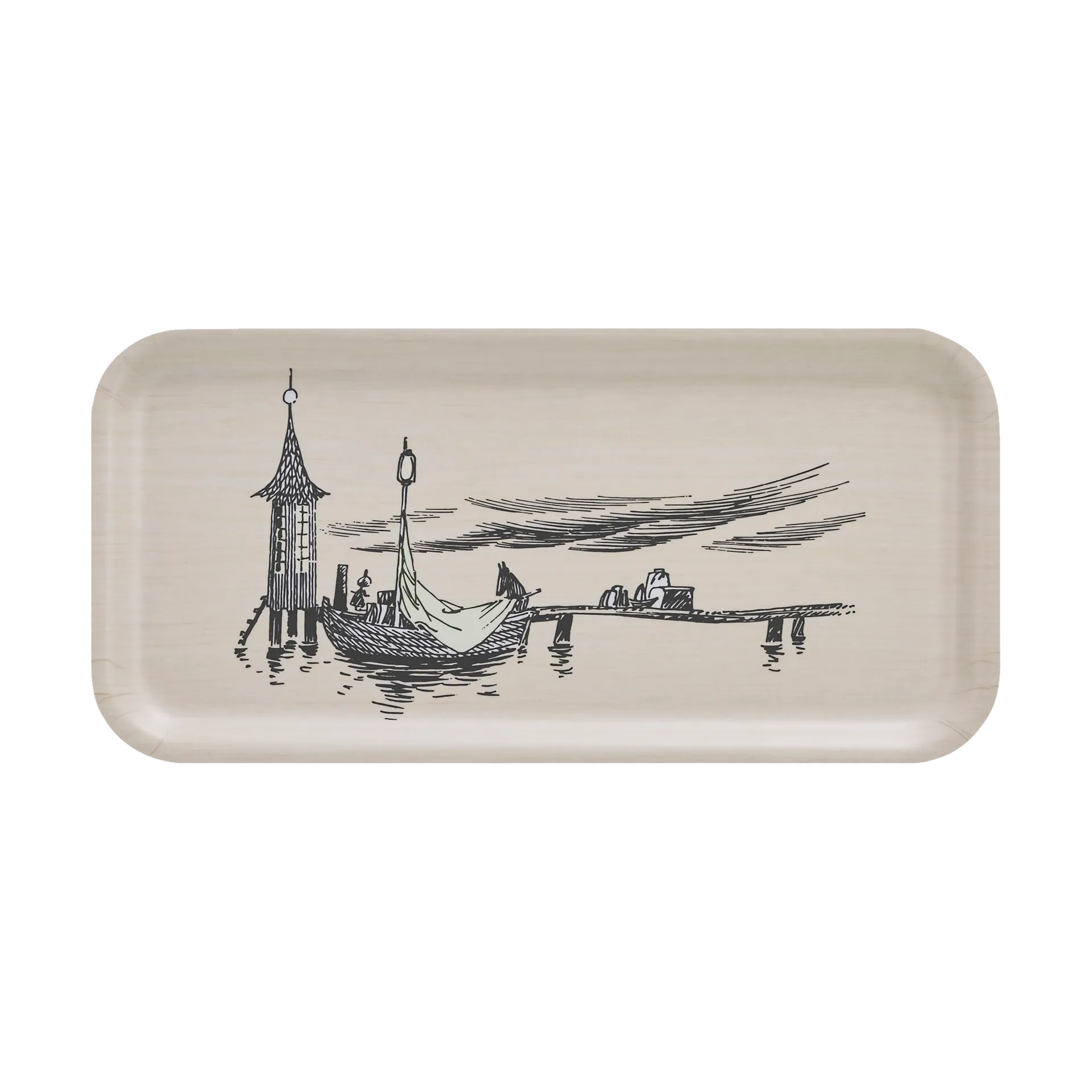 무민 트레이 13x27 cm, The pier Muurla | 뮬라