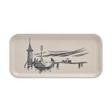 무민 트레이 13x27 cm - The pier - Muurla | 뮬라