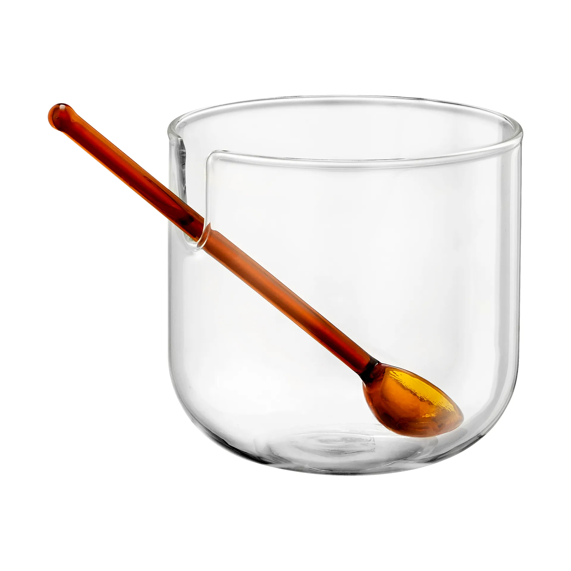 루프 슈거 보울 스푼 포함 Ø14 cm, Clear-pink-amber Muurla | 뮬라