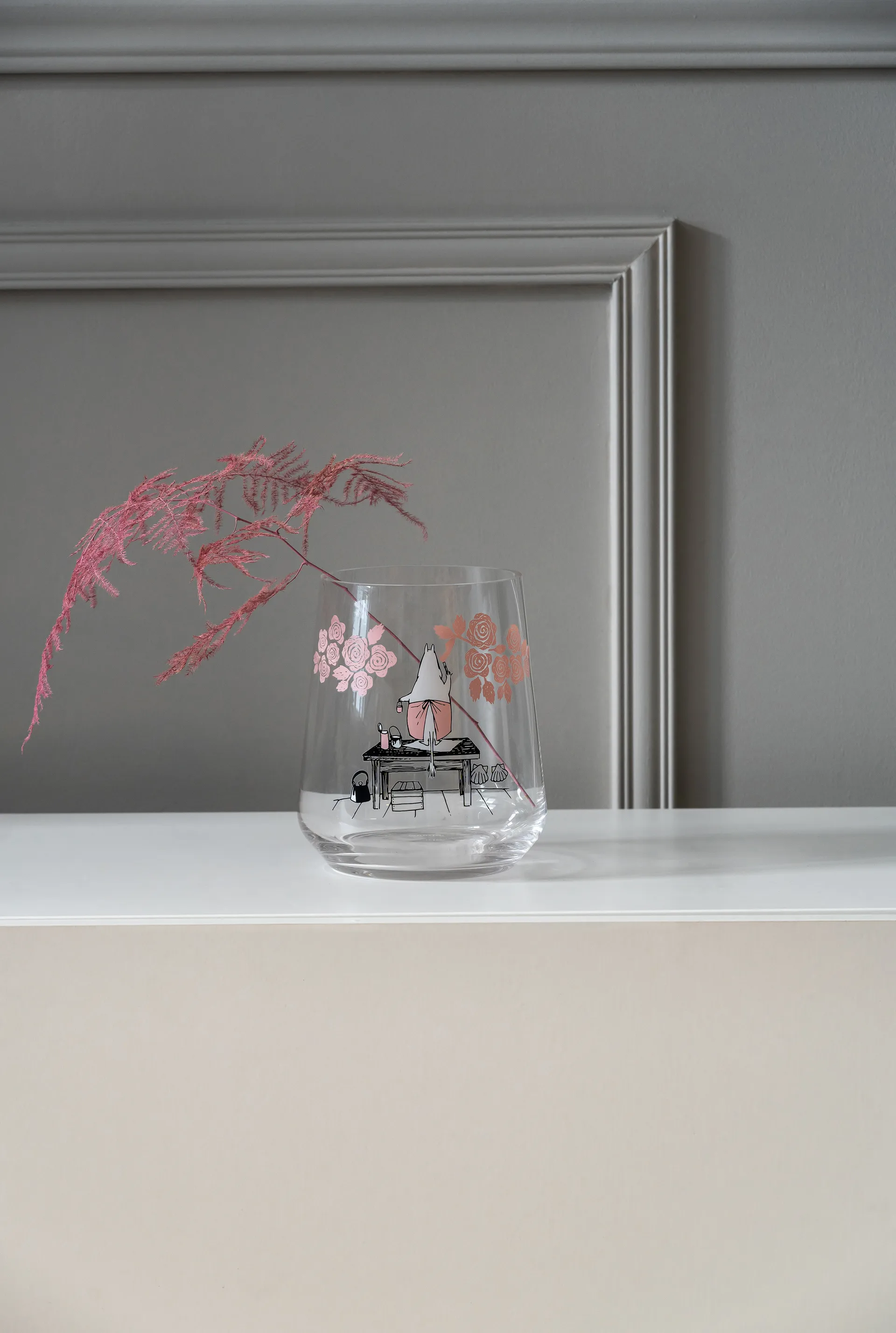 무민 오리지널 랜턴/화병 17.5 cm, Roses Muurla | 뮬라