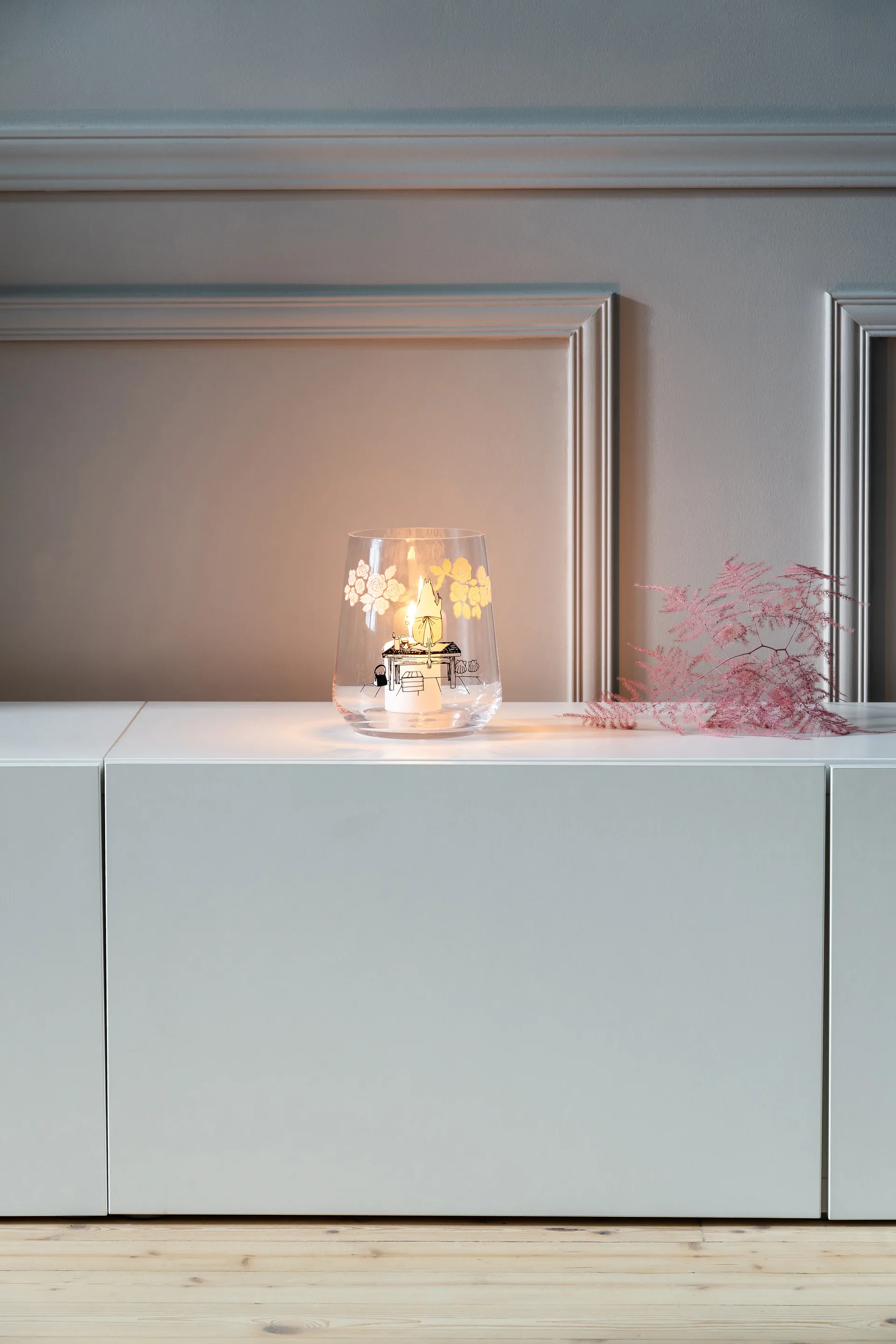 무민 오리지널 랜턴/화병 17.5 cm, Roses Muurla | 뮬라