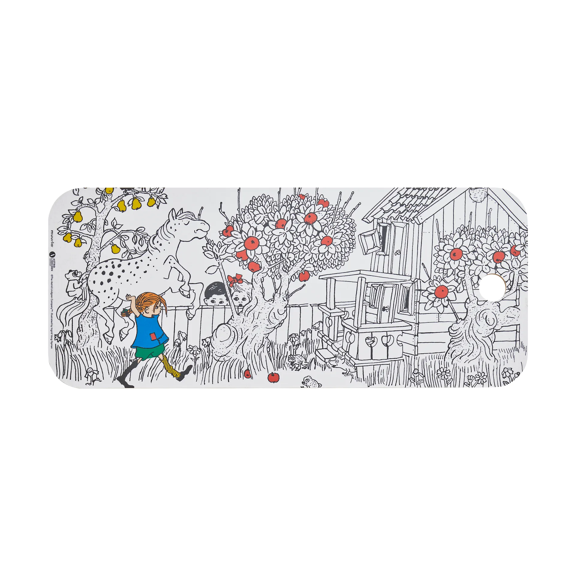 삐삐 찹 & 서브 커팅 보드 18x44 cm, The Way Home Muurla | 뮬라