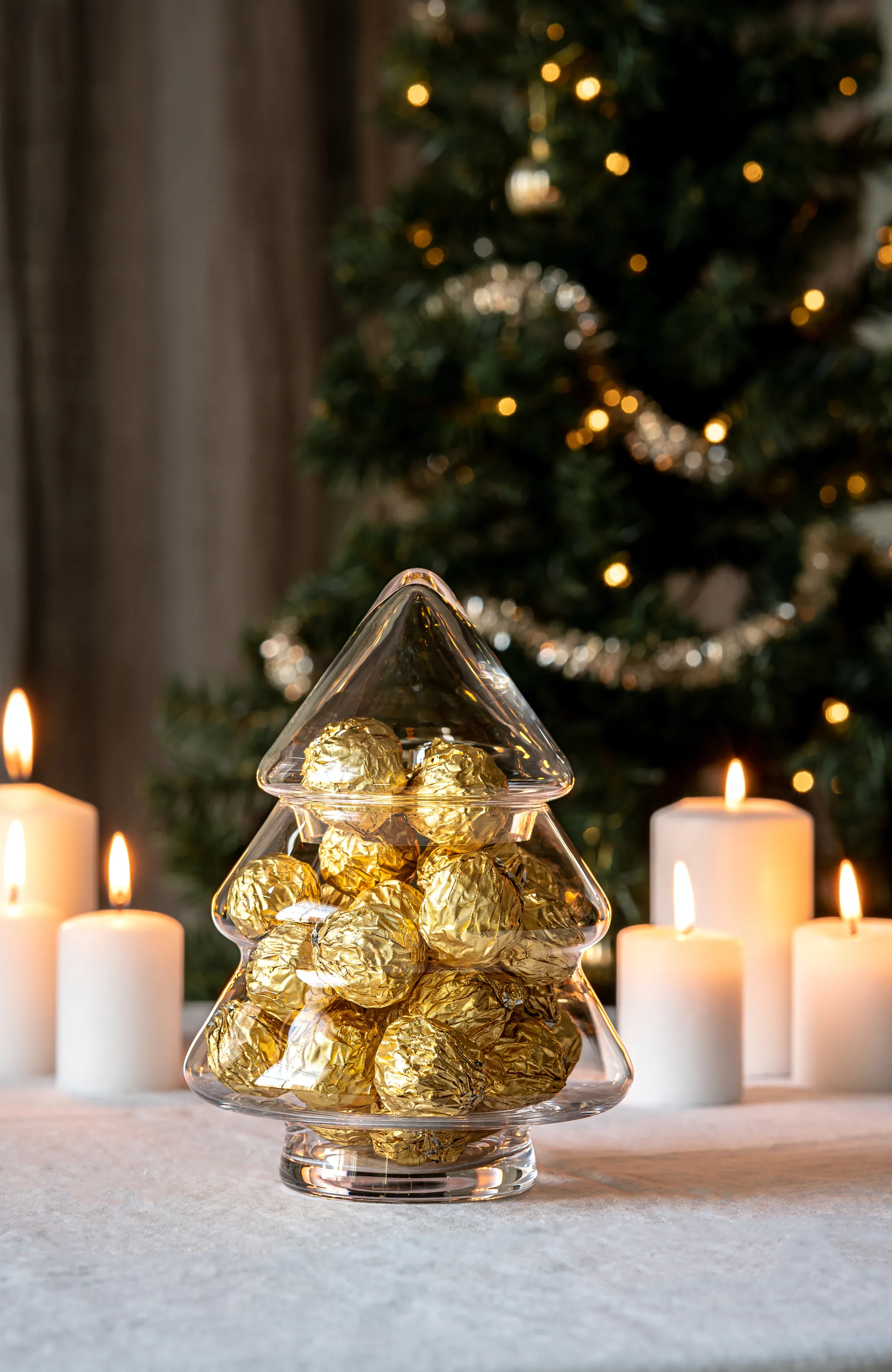 글라스 트리 글라스병과 덮개, 20 cm Muurla | 뮬라