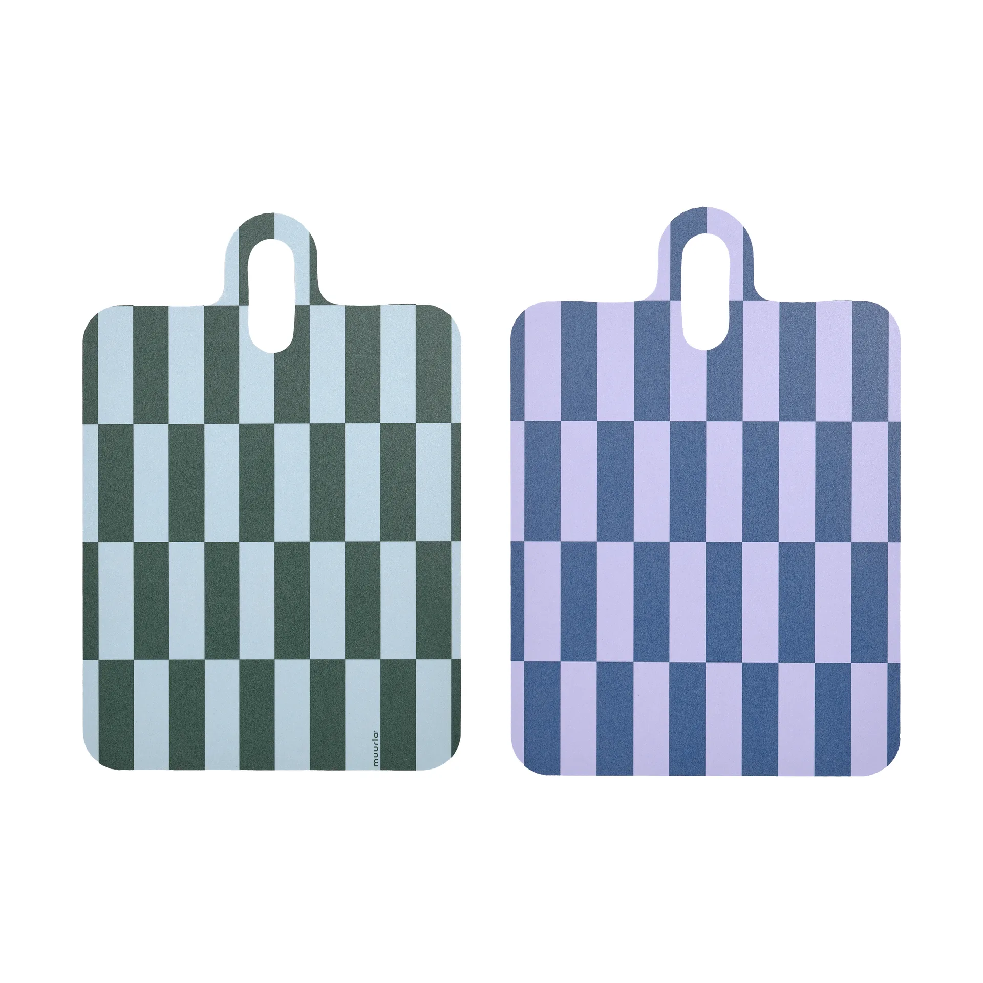 첵스 & 스트라이프 트레이 21x31 cm, Lilac-blue-green Muurla | 뮬라