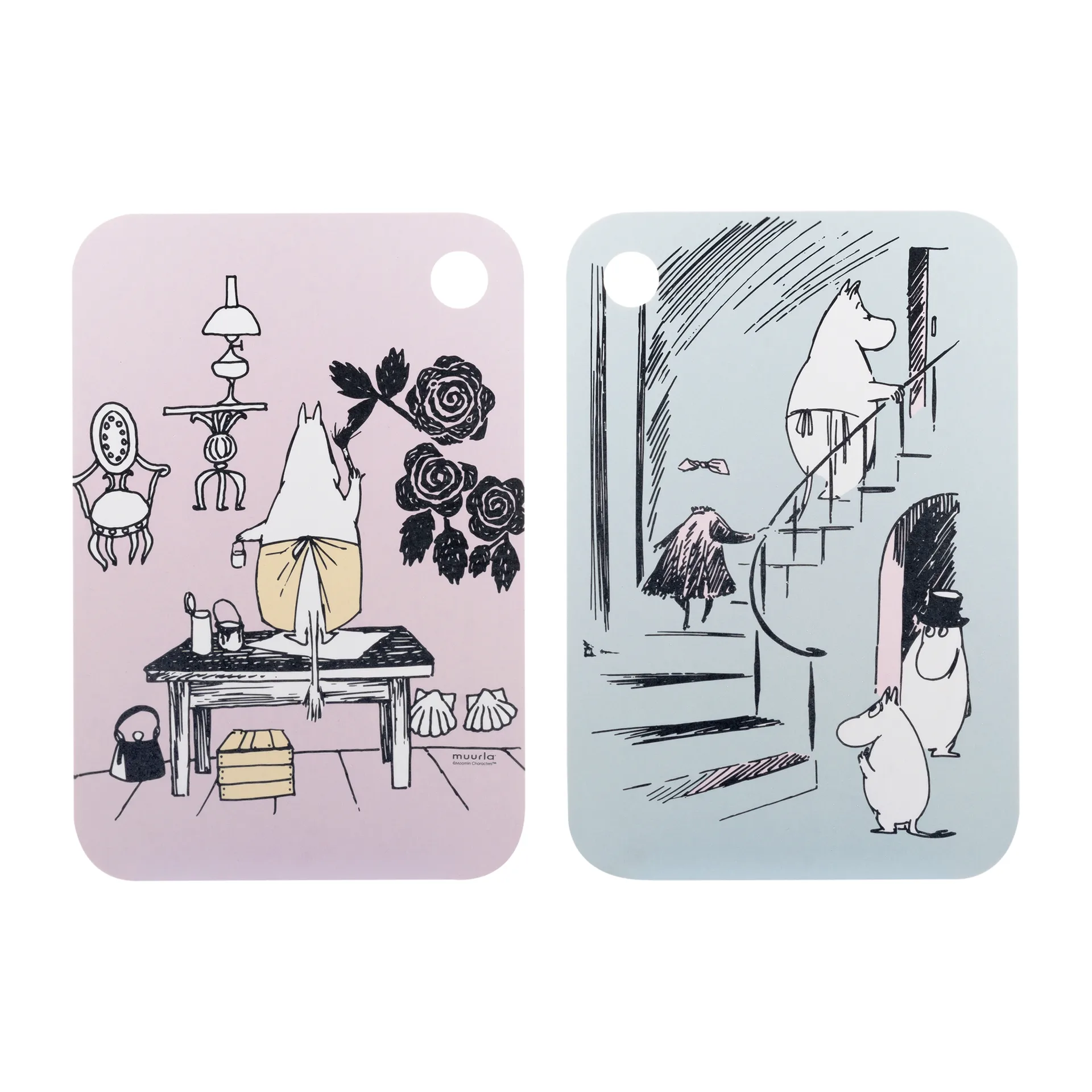 찹 & 서브 맘마 트레이 21x31 cm, Pink-blue Muurla | 뮬라
