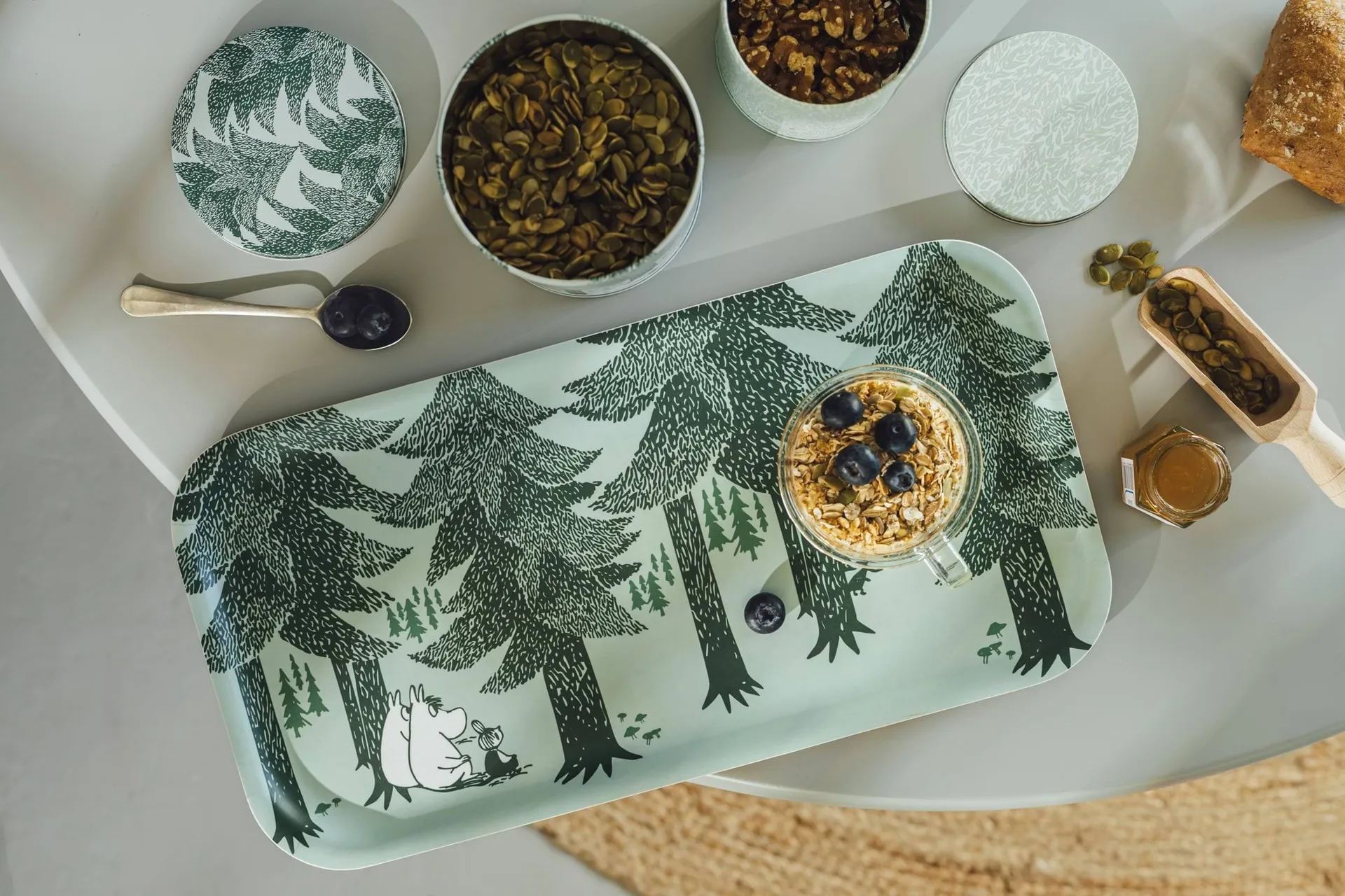 무민 트레이 22x43 cm, Forest Muurla | 뮬라