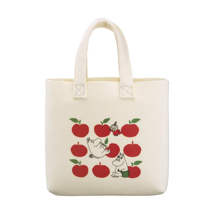 무민 토트백 25x25 cm - Joyfull Apples - Muurla | 뮬라