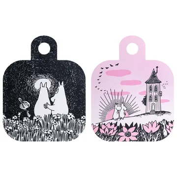 찹 & 서브 프랜드십 트레이 25x32 cm - black-pink - Muurla | 뮬라