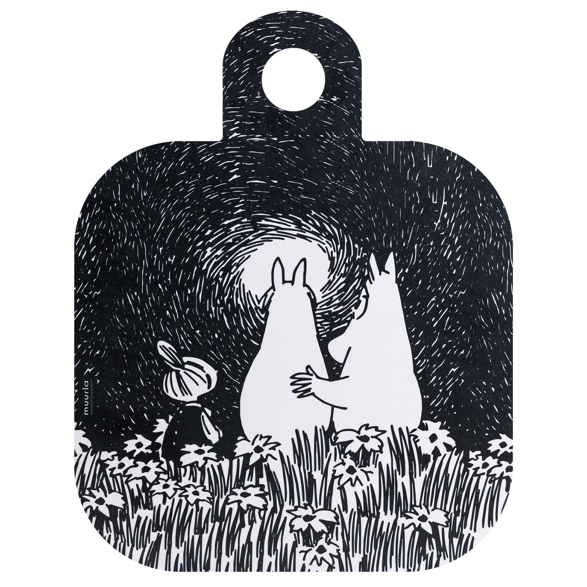 찹 & 서브 프랜드십 트레이 25x32 cm, black-pink Muurla | 뮬라