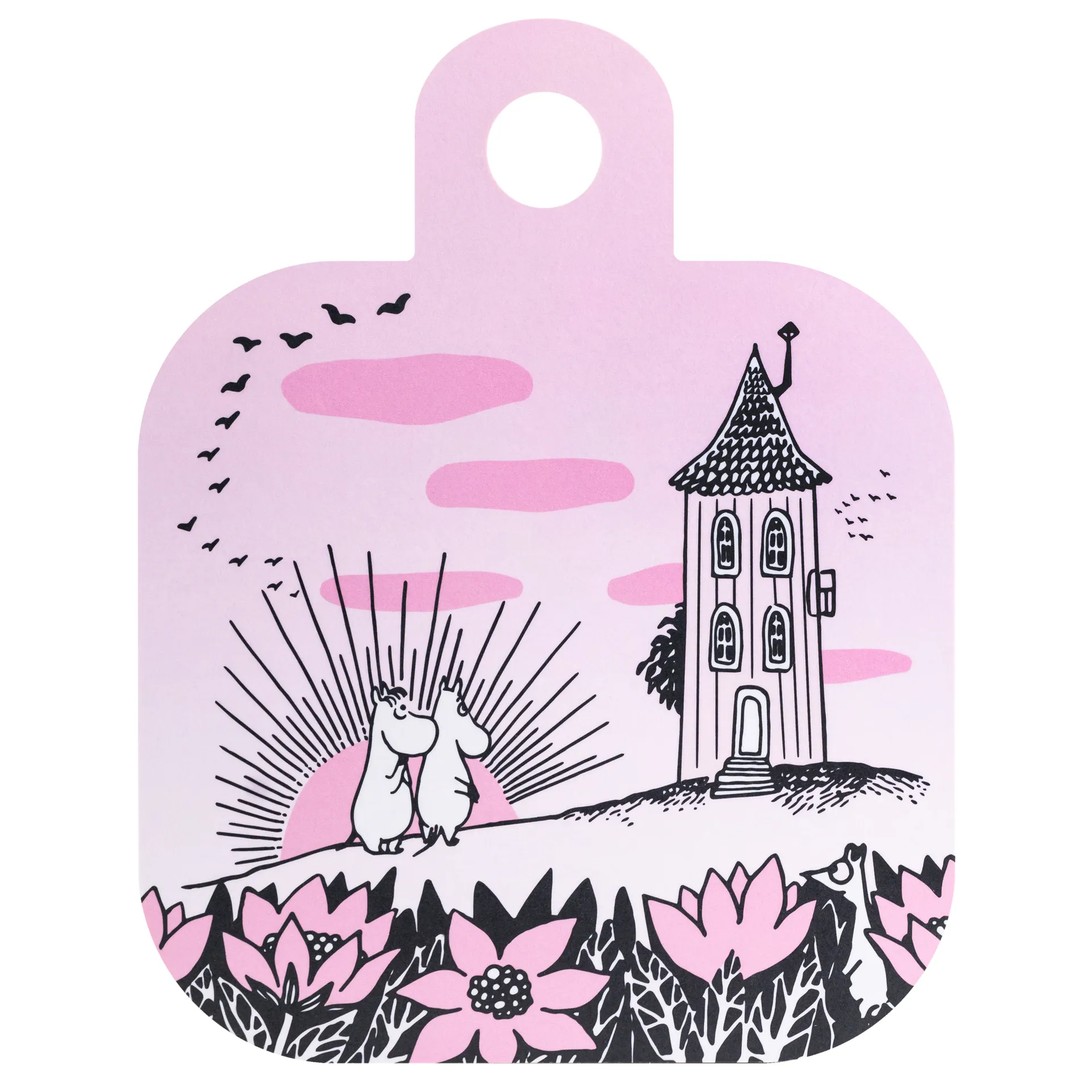 찹 & 서브 프랜드십 트레이 25x32 cm, black-pink Muurla | 뮬라