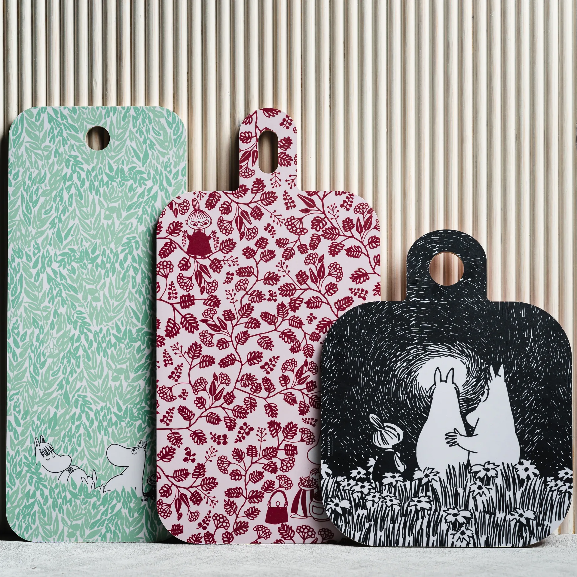 찹 & 서브 프랜드십 트레이 25x32 cm, black-pink Muurla | 뮬라