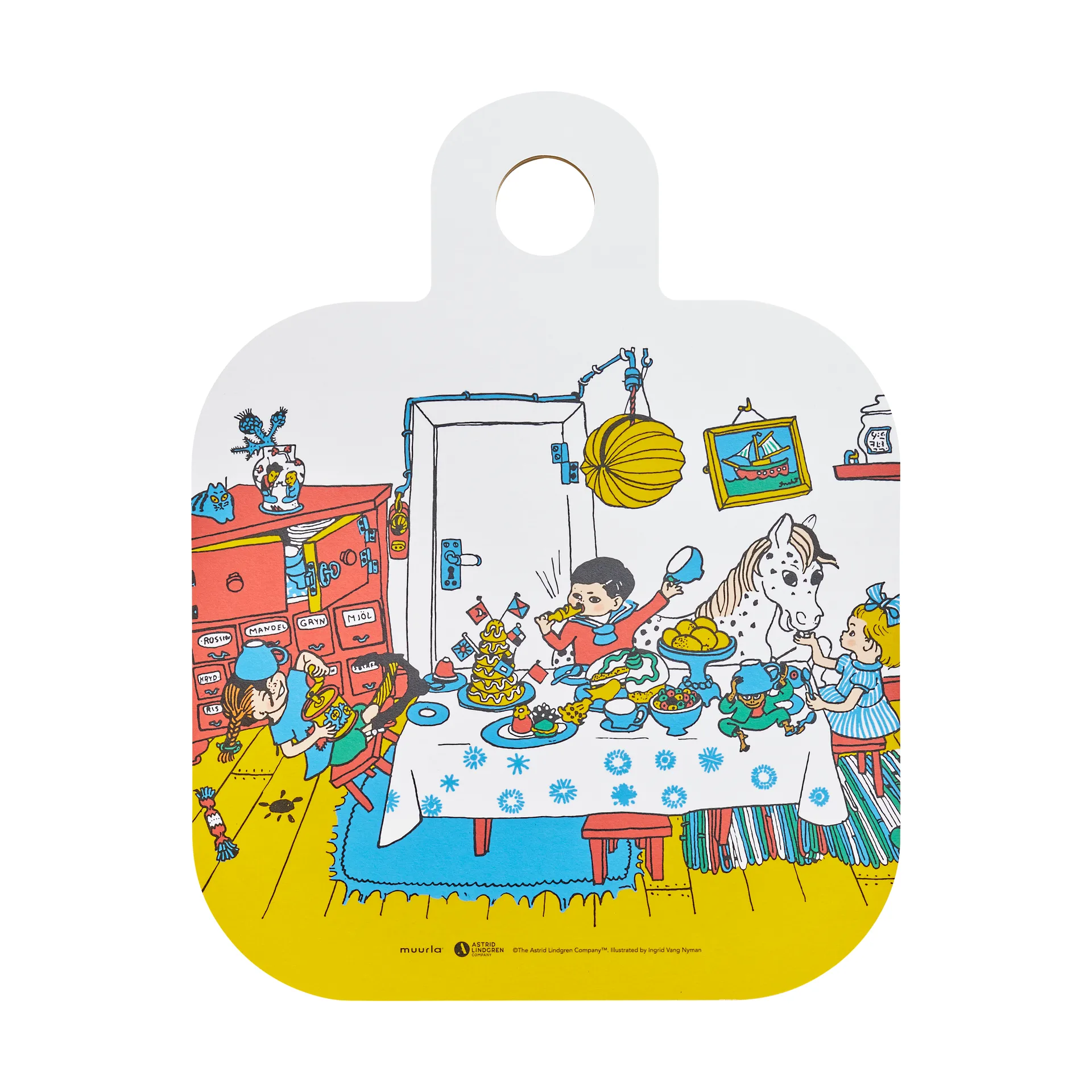 삐삐 찹 & 서브 커팅 보드 25x32 cm, Villa Villekulla Muurla | 뮬라