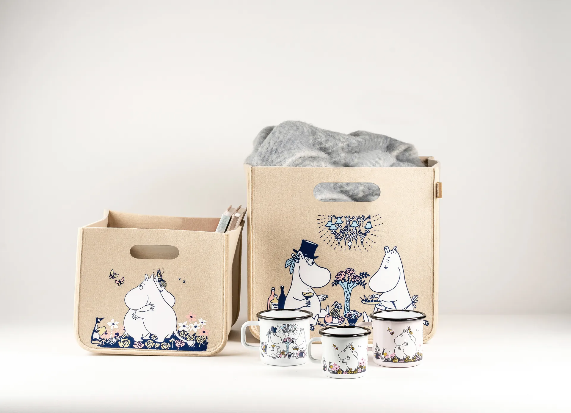 무민 허그 수납 박스 26x26 cm, Beige Muurla | 뮬라