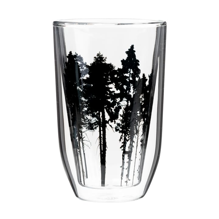 노르딕 더 포레스트 핫드링크 글래스 30 cl, clear-black Muurla | 뮬라