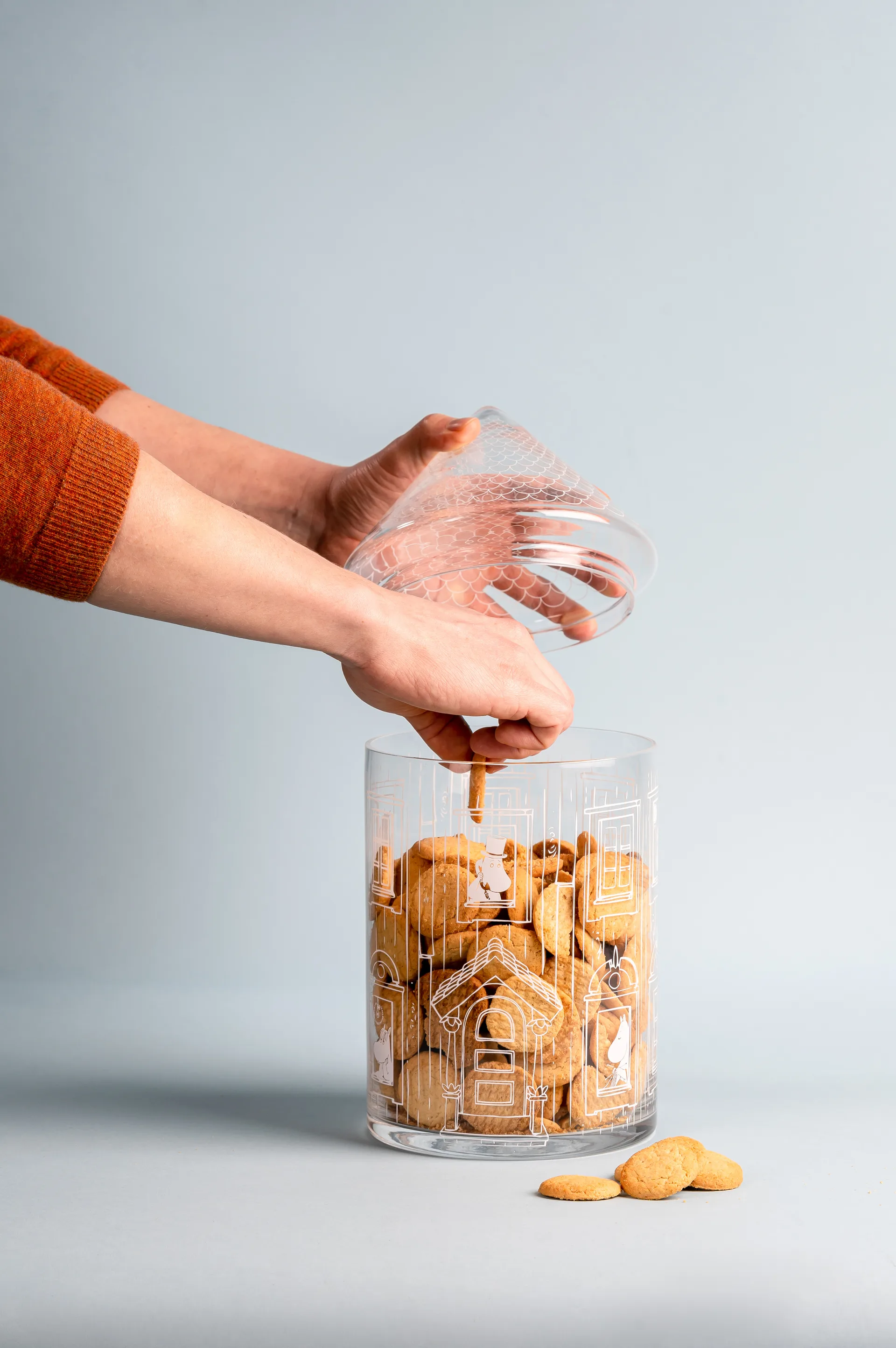 무민 하우스 글라스 병과 덮개 30.5 cm, Clear Muurla | 뮬라