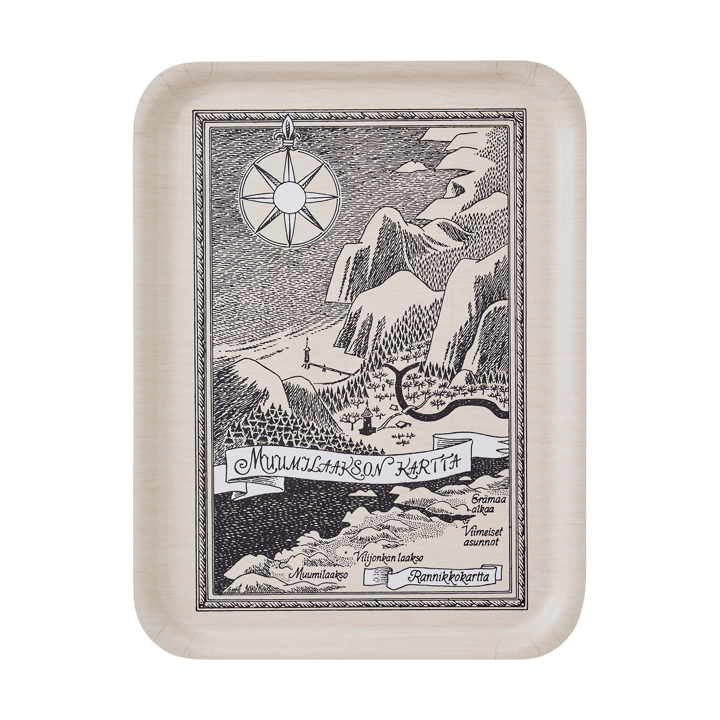 무민 트레이 32x42 cm - Finnish Moominvalley map - Muurla | 뮬라