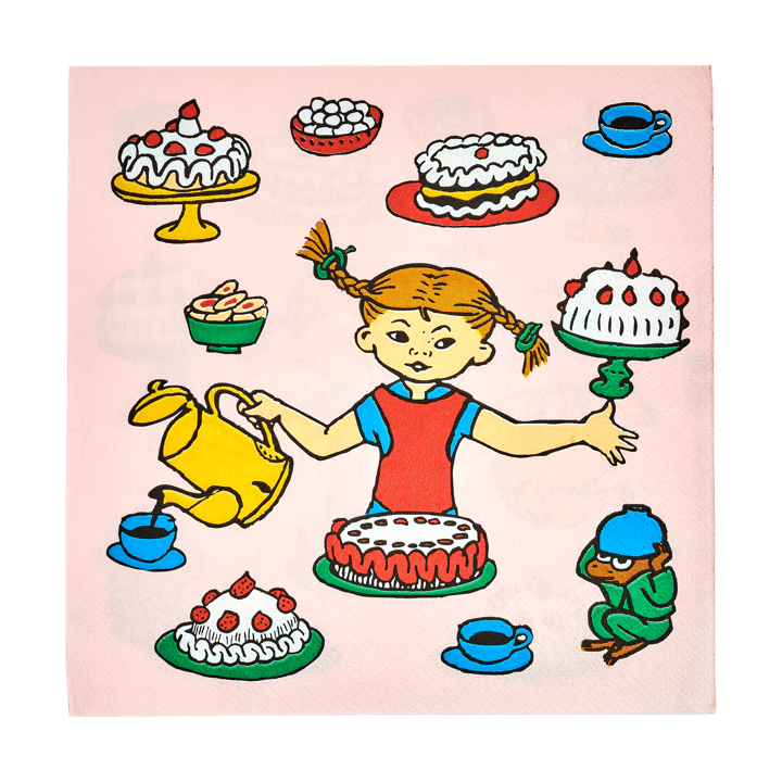 삐삐 냅킨 33x33 cm 20개 세트 - Birthday - Muurla | 뮬라