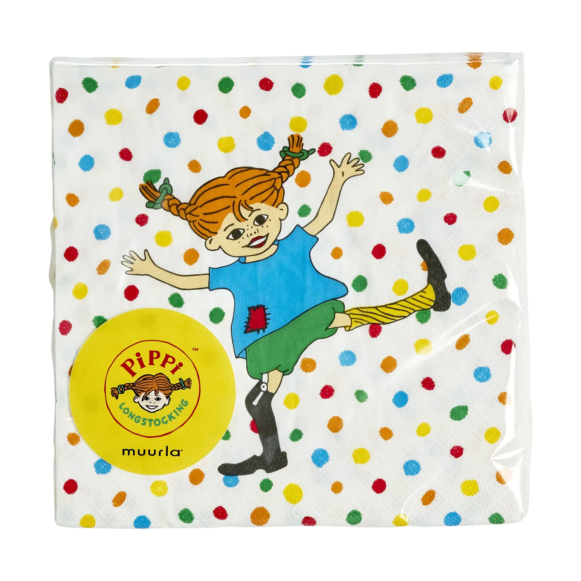 삐삐 냅킨 33x33 cm 20개 세트, Jumping Jack Muurla | 뮬라