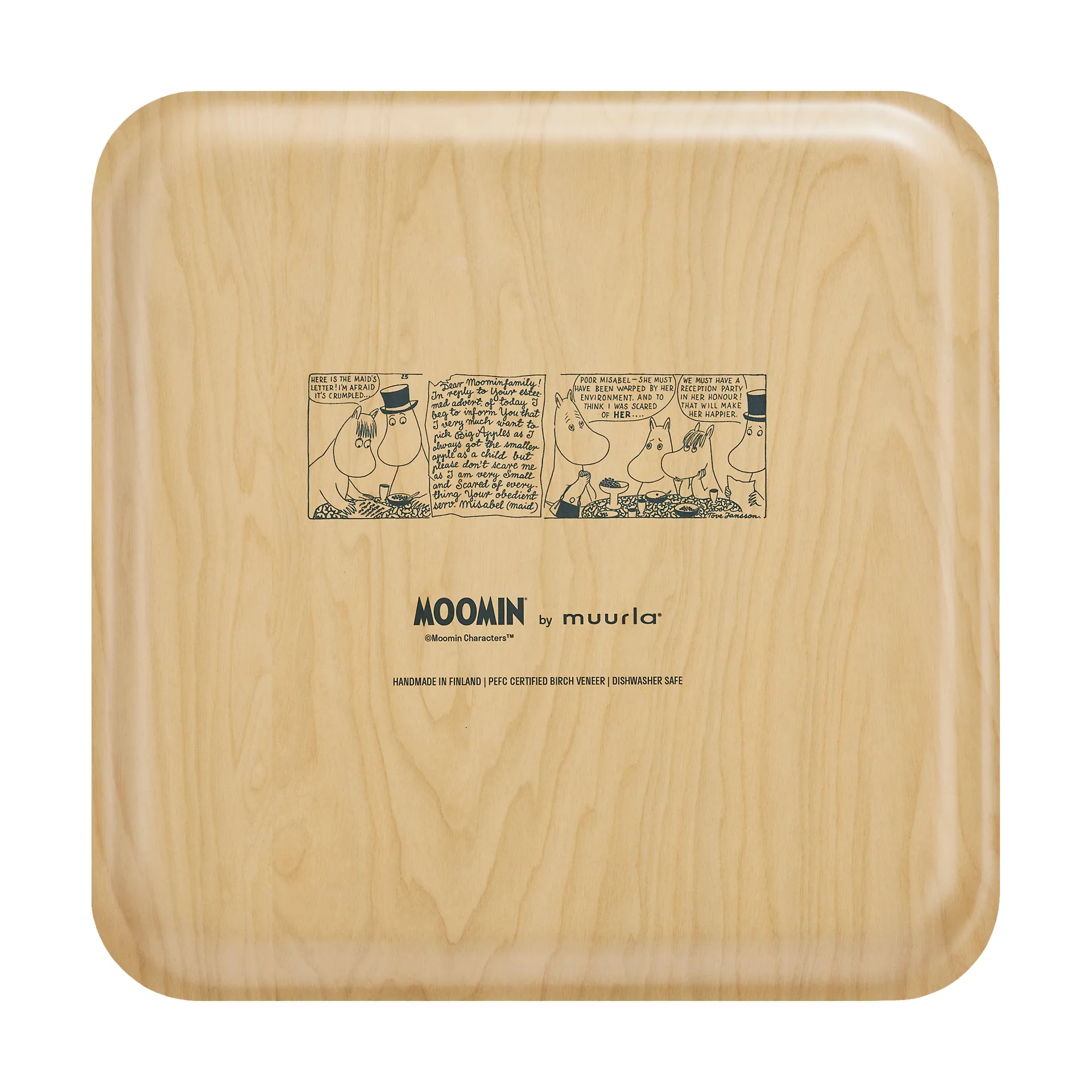 무민 트레이 33x33 cm, Coffee time Muurla | 뮬라