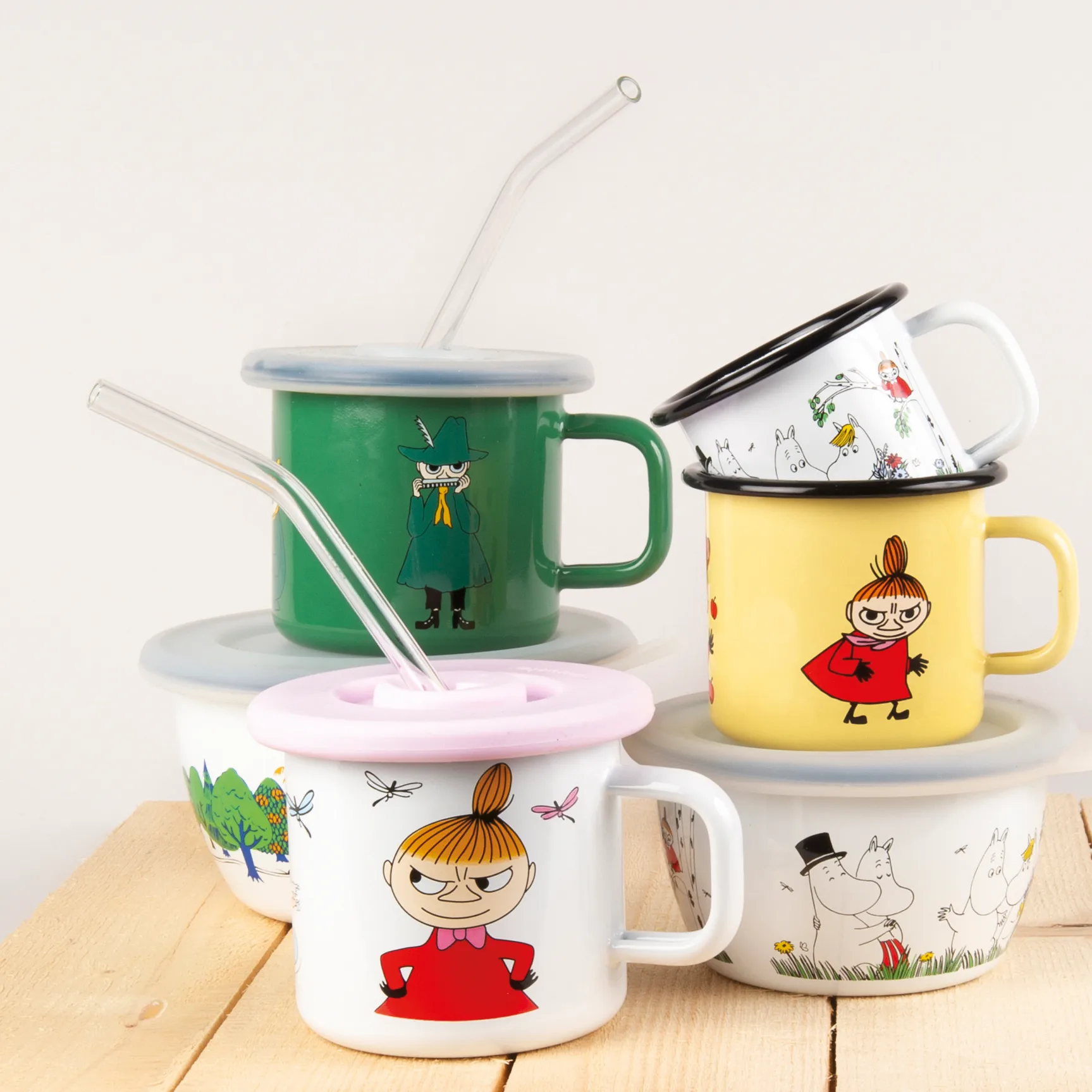 뮬라 유리 빨대 4개 세트, Clear Muurla | 뮬라