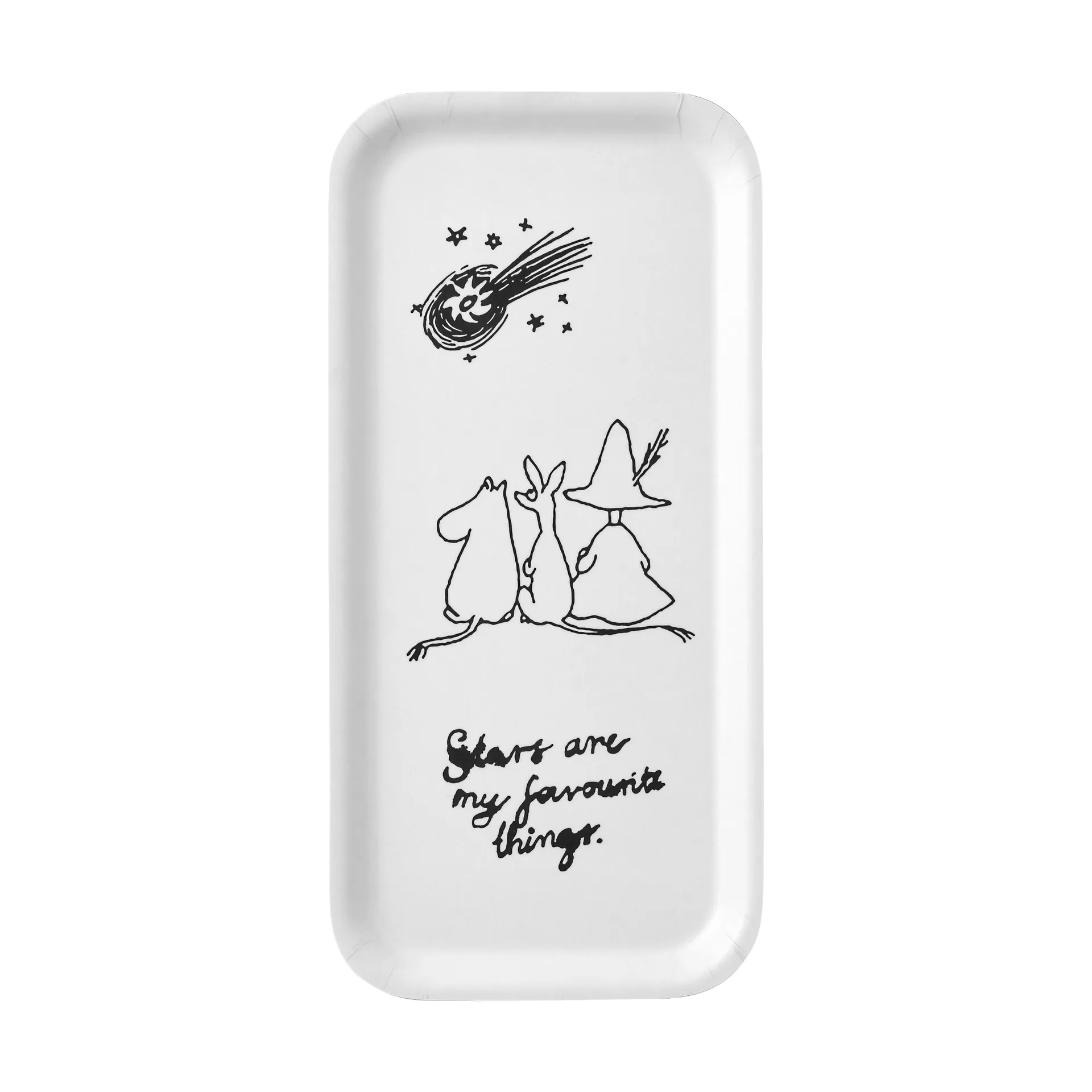 무민 80 트레이 13x27cm, White Muurla | 뮬라