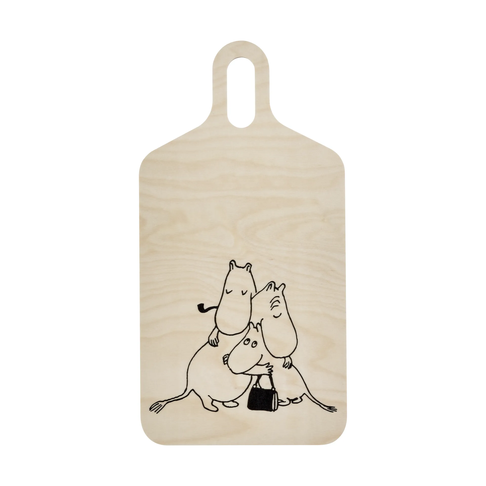 무민 80 커팅 보드 23x44cm, White Muurla | 뮬라