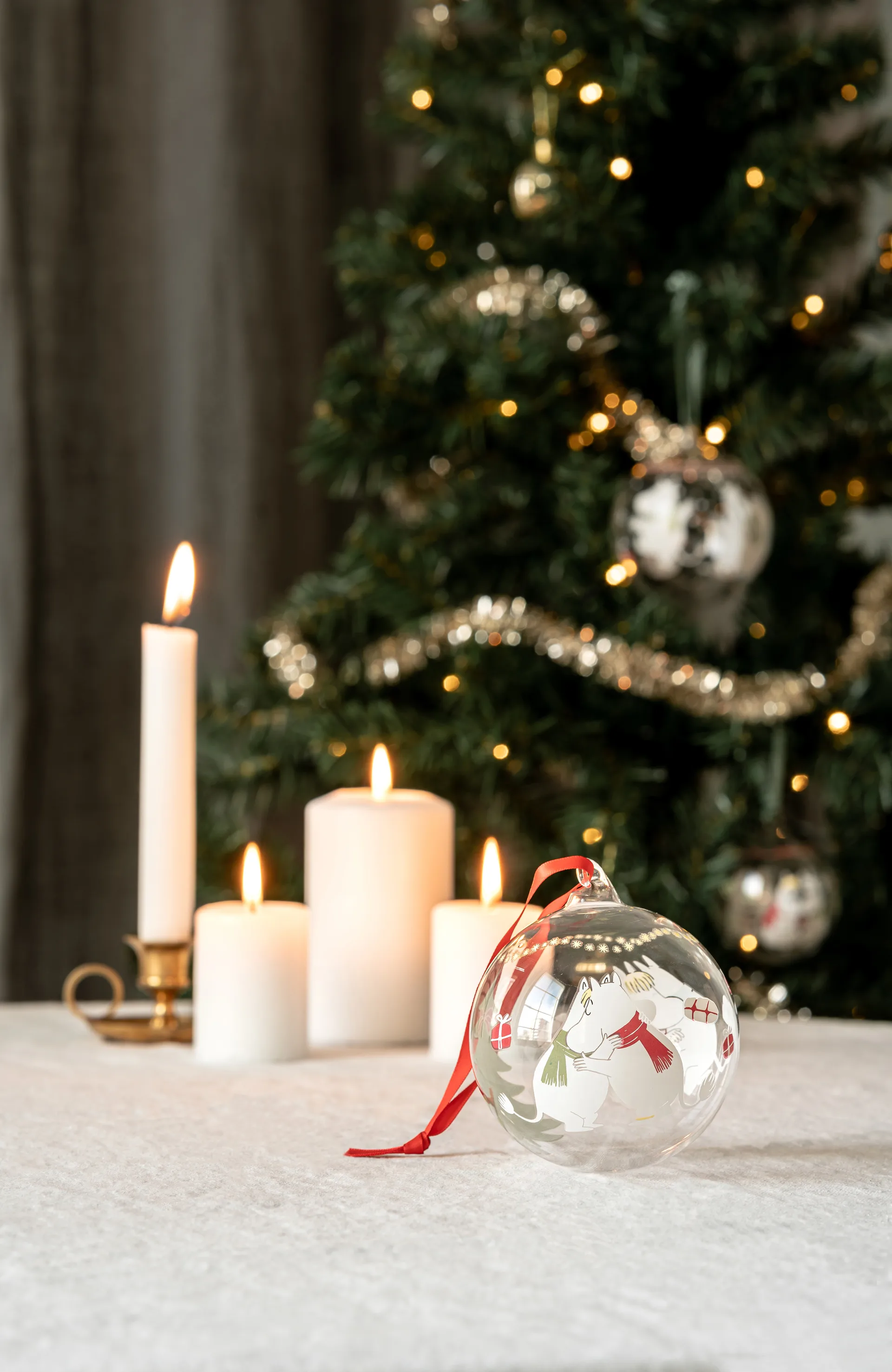 무민 크리스마스 바우블 Ø9 cm, Happy holidays Muurla | 뮬라