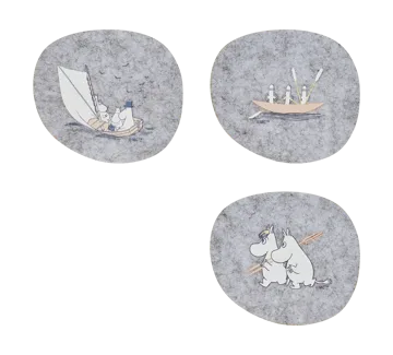 무민 코스터 9.5x11 cm 4개 세트 - Sailors - Muurla | 뮬라