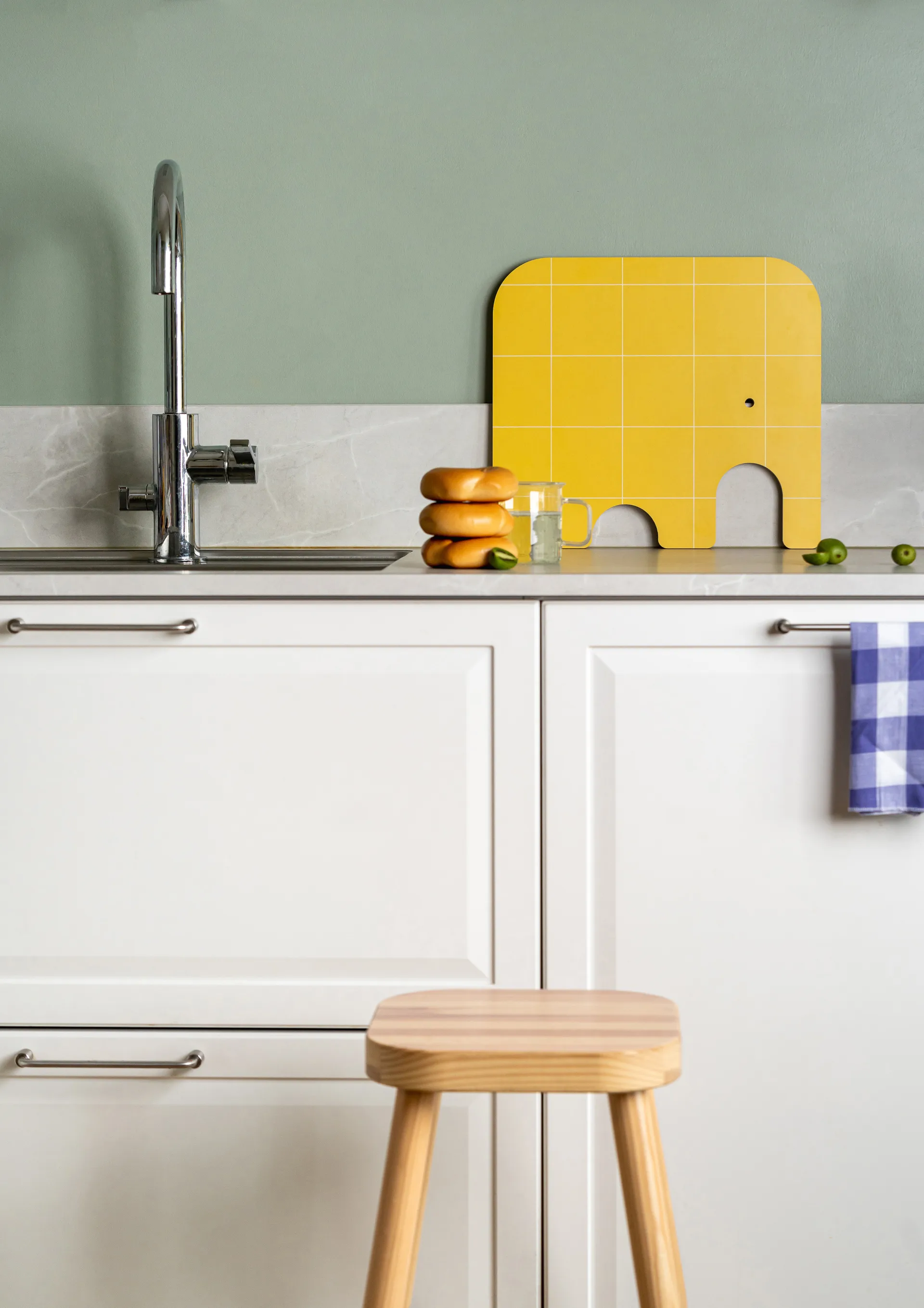 엘리펀트 찹 & 서브 커팅 보드 L, Yellow Muurla | 뮬라
