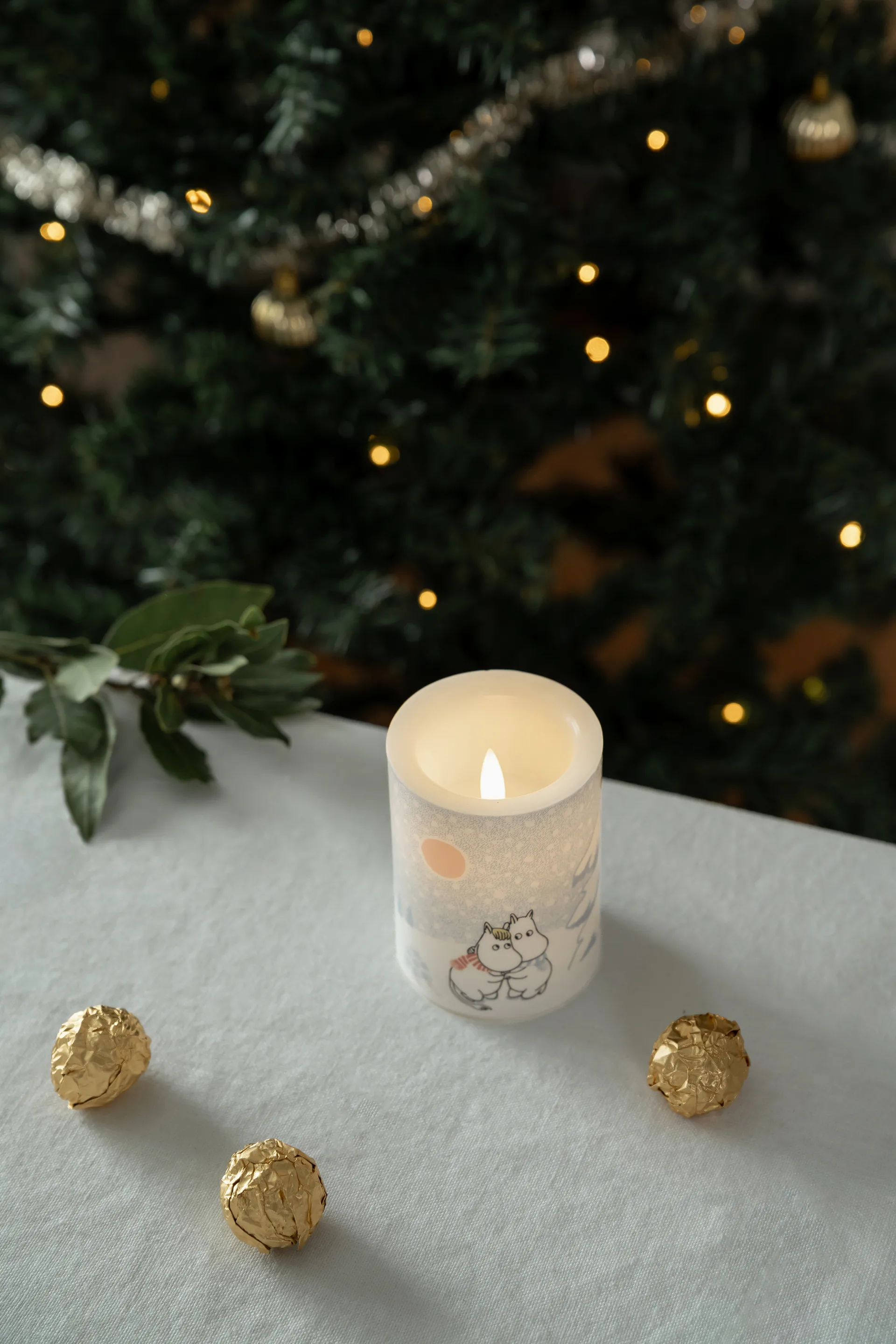 무민 블록 캔들 LED 10 cm, Let it snow Muurla | 뮬라