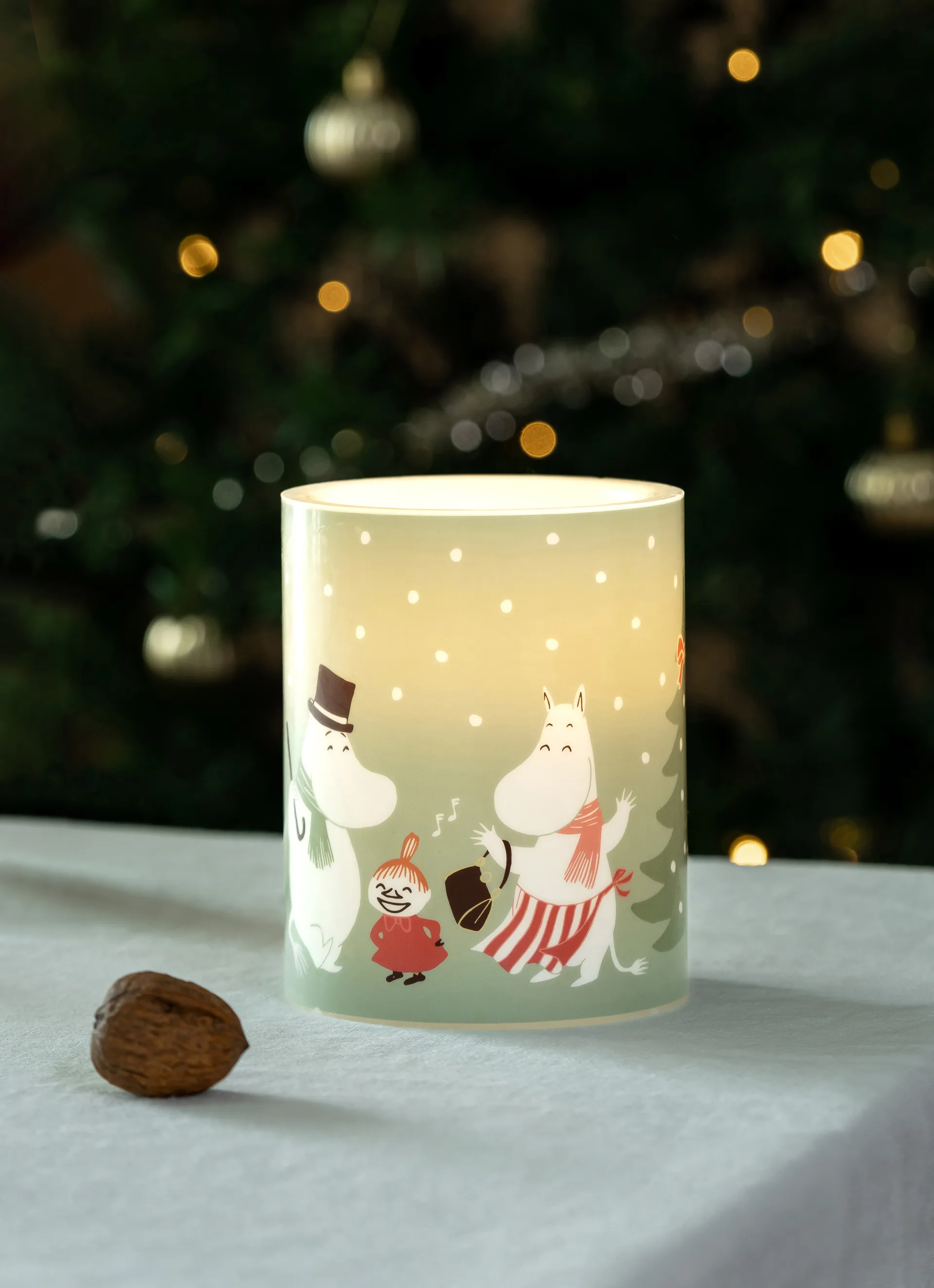 무민 블록 캔들 LED 12.5 cm, Festive spirits Muurla | 뮬라