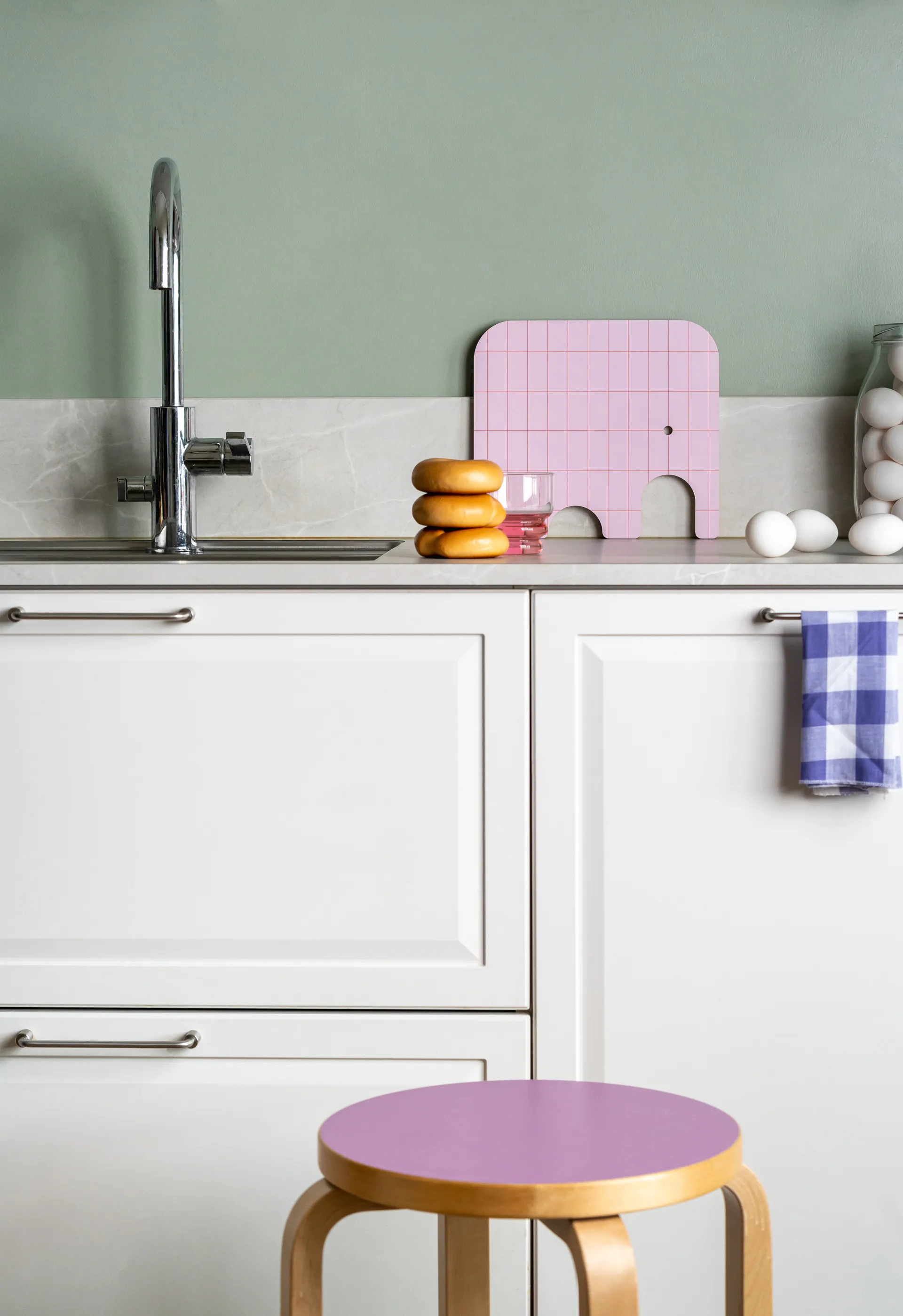 엘리펀트 찹 & 서브 커팅 보드 M, Pink Muurla | 뮬라