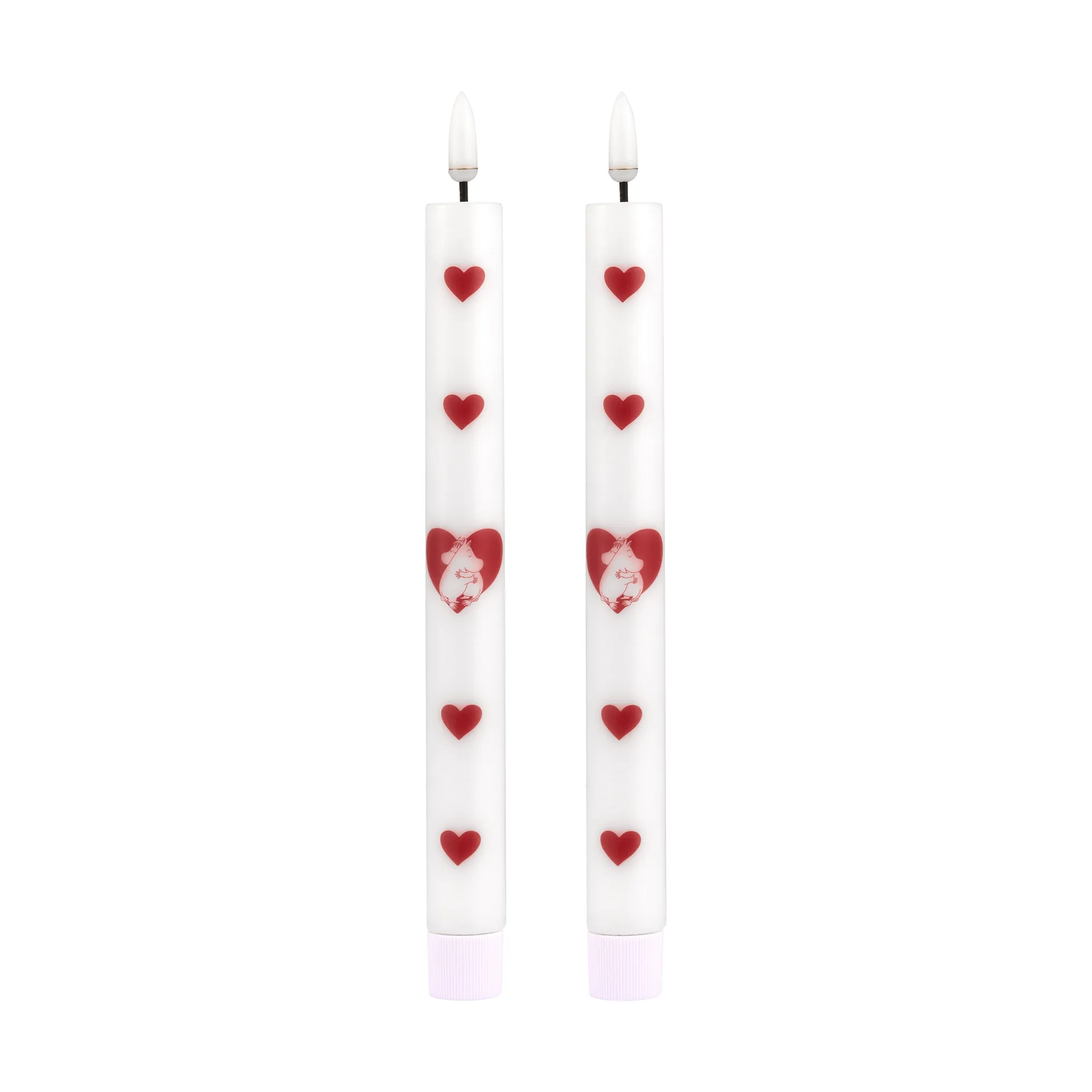 Mumin LED 테이퍼 캔들 25 cm, Heart, 2-pack Muurla | 뮬라
