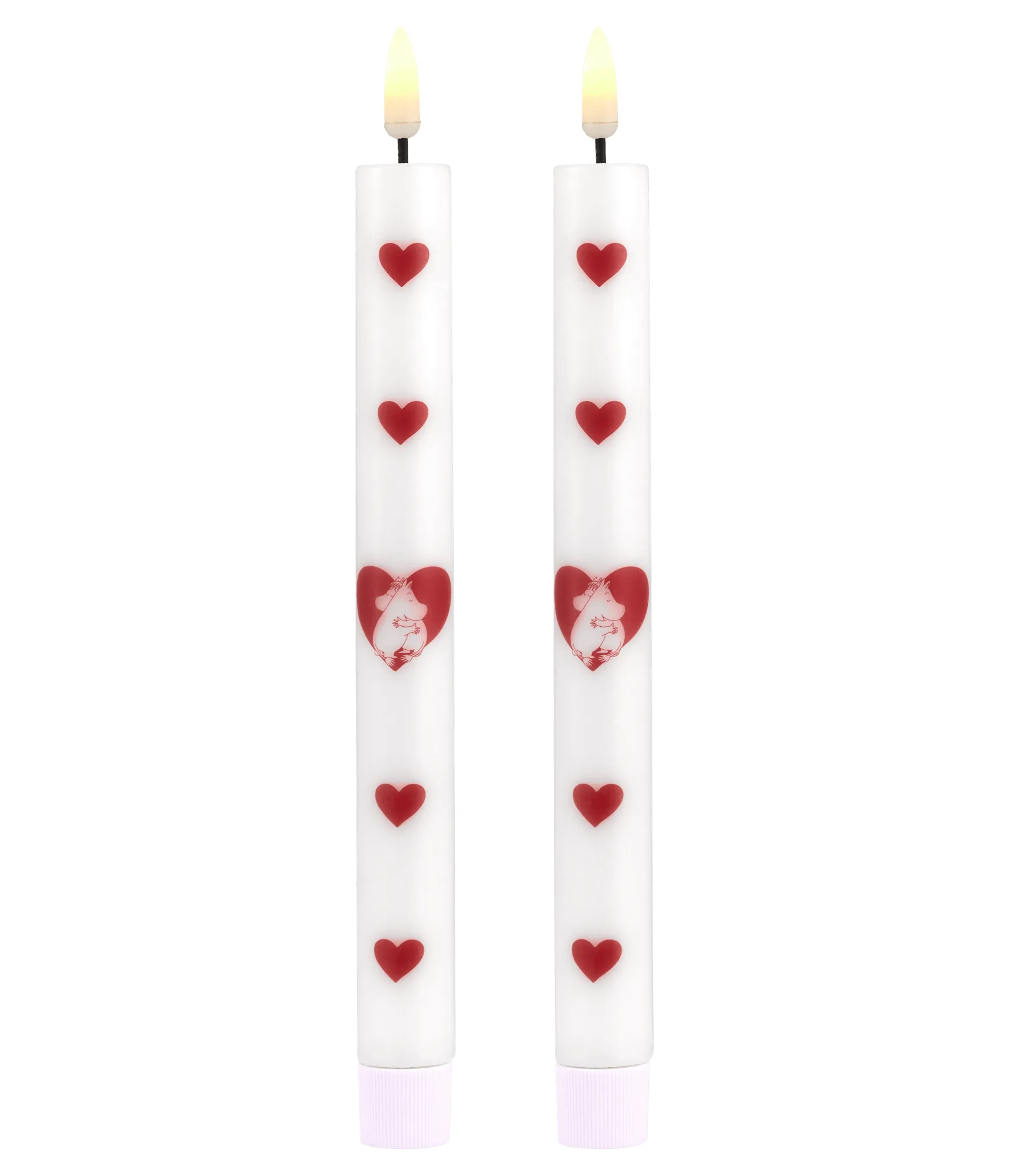 Mumin LED 테이퍼 캔들 25 cm, Heart, 2-pack Muurla | 뮬라