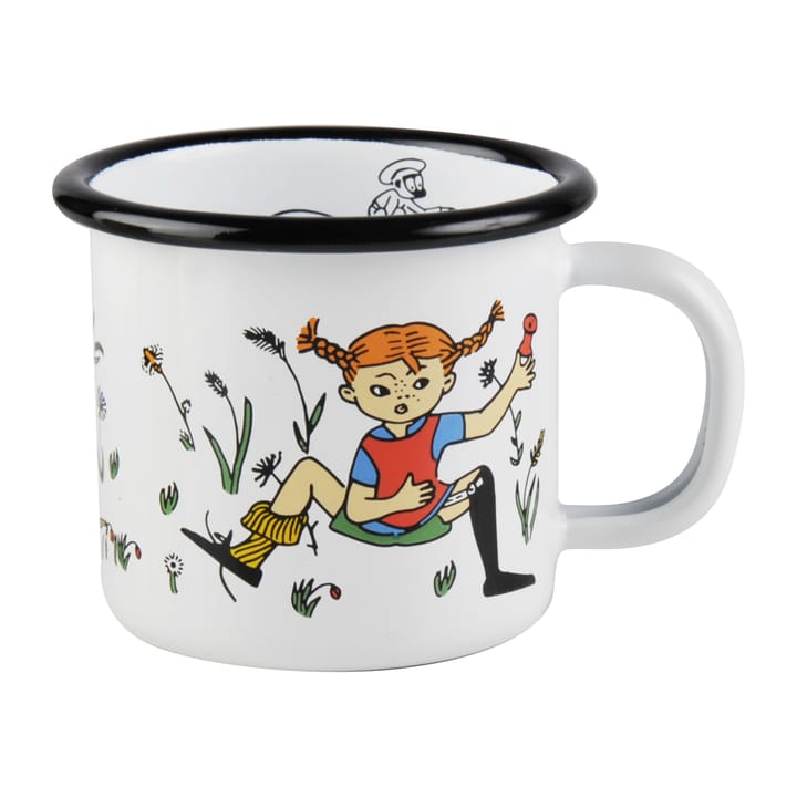 Pippi & Mr Nilsson 에나멜 머그 1.5 dl - White - Muurla | 뮬라
