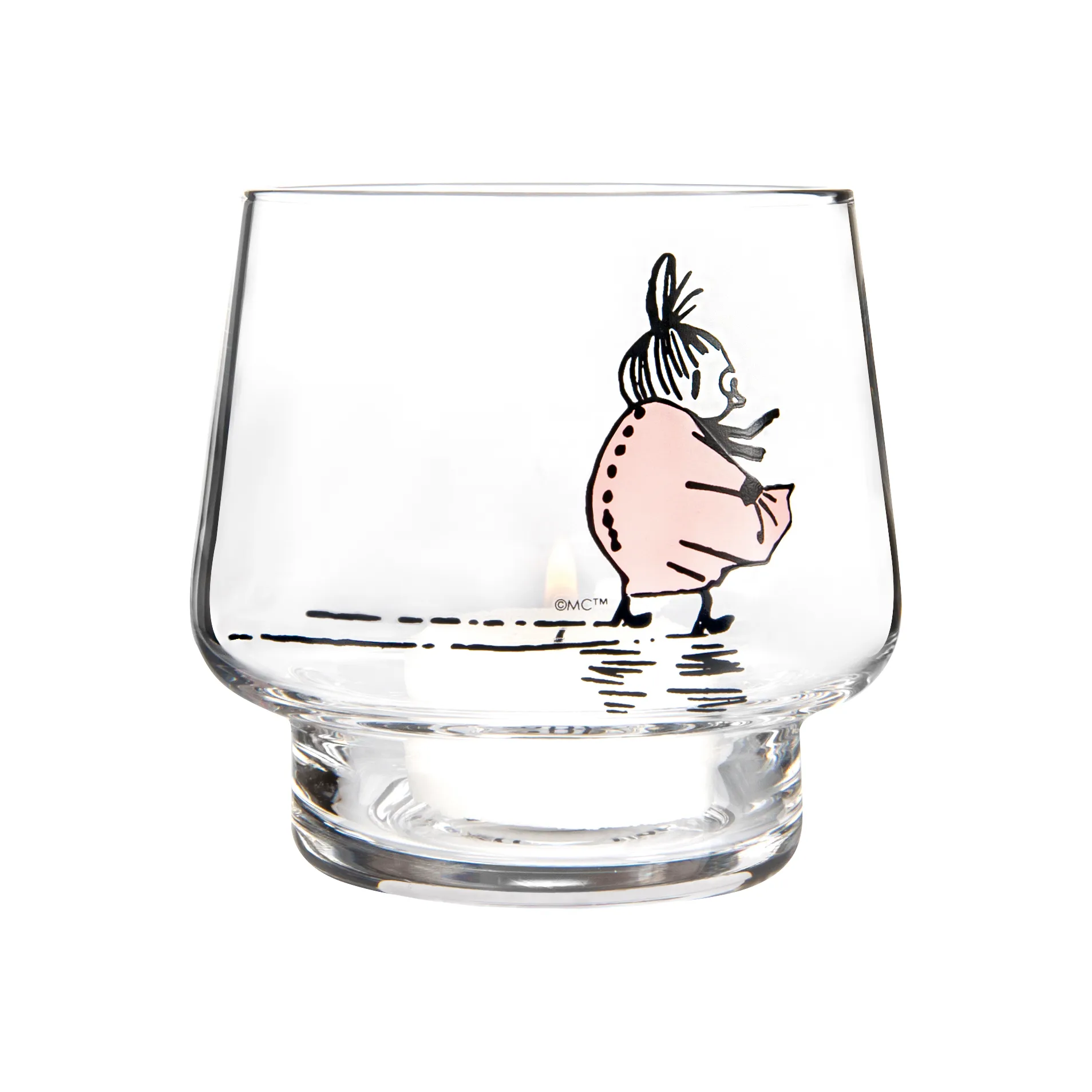 The strong-willed 캔들홀더, clear-pink Muurla | 뮬라