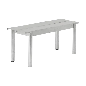 리니어 스틸 벤치 110 cm - Warm galvanized steel - Muuto | 무토