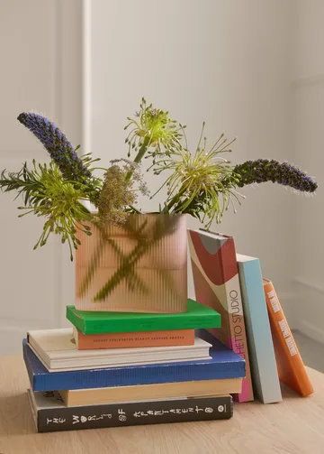 리지 화병 프로스트 글라스 16.5 cm - Light orange - Muuto | 무토