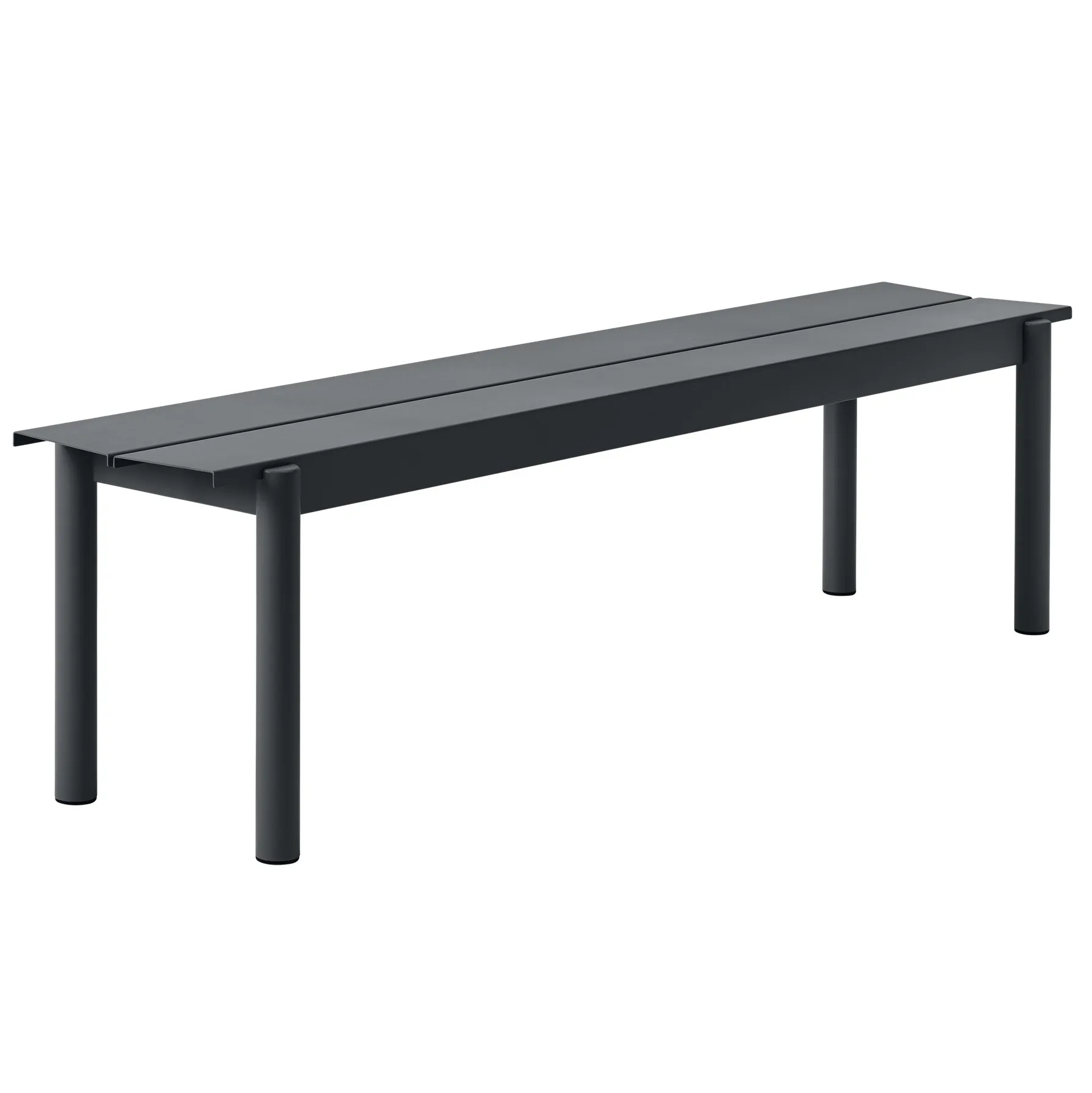 리니어 스틸 벤치 170 cm, Black Muuto | 무토