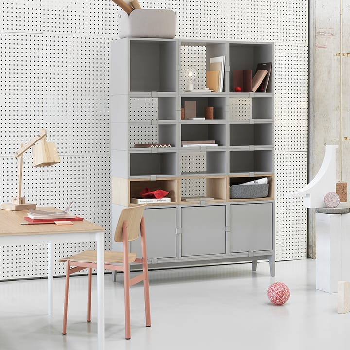 스택드 2.0 선반 시스템 (벽 있음), 스몰, light grey Muuto | 무토