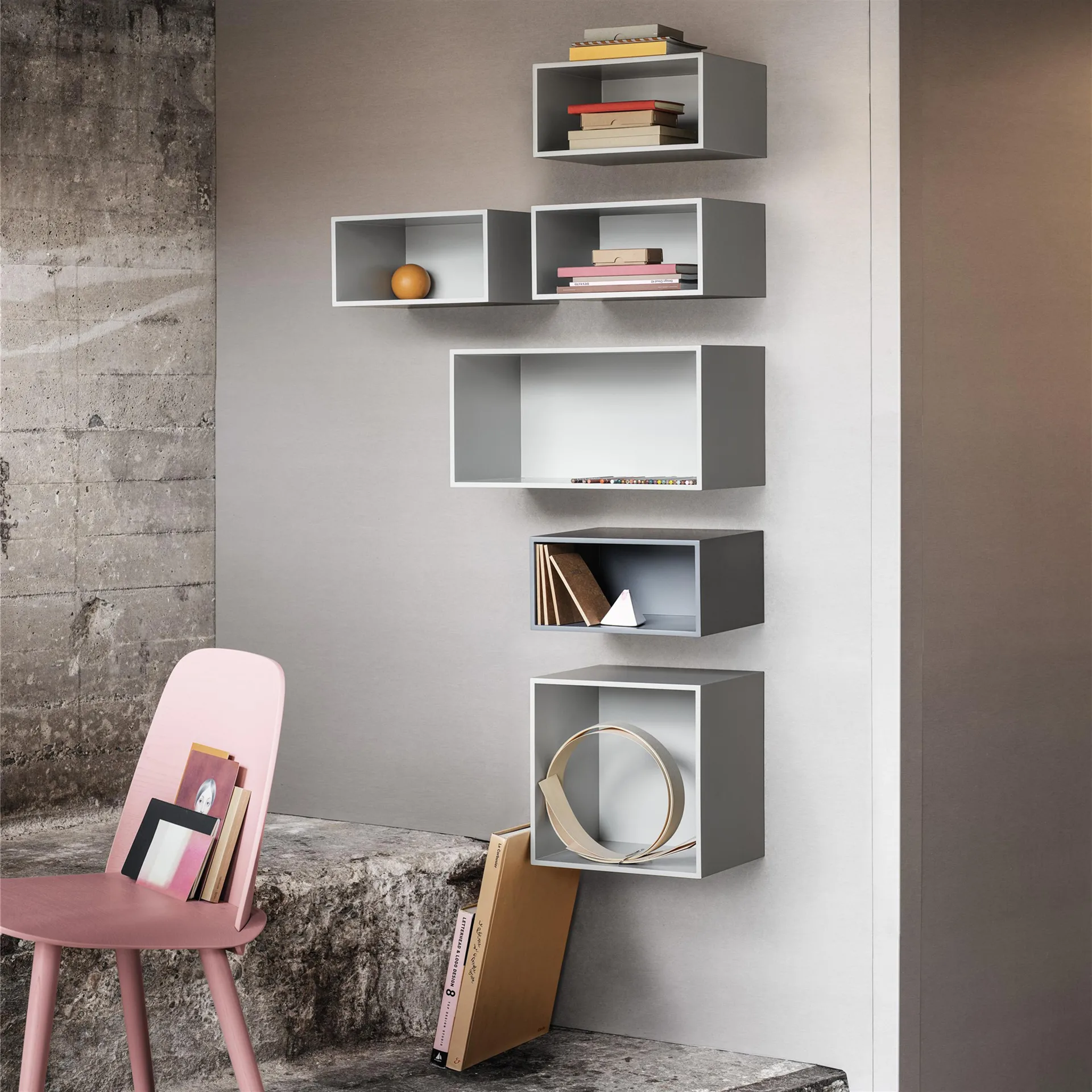 미니 스택드 2.0 선반 시스템, 라지, light grey Muuto | 무토