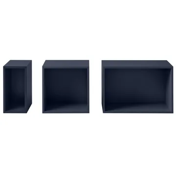 스택드 2.0 선반 시스템 (벽 있음), 미듐 - midnight blue - Muuto | 무토