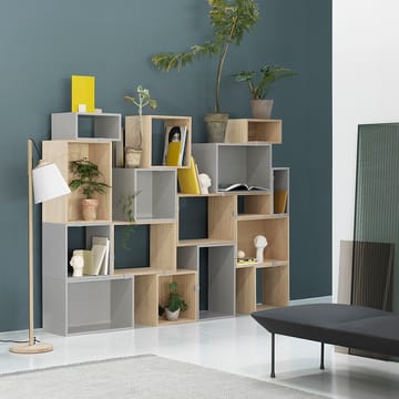 스택드 2.0 선반 시스템 (벽 없음), 라지 - oak - Muuto | 무토