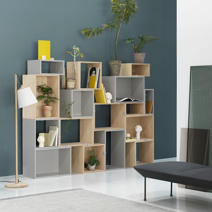 스택드 2.0 선반 시스템 (벽 없음), 라지 - oak - Muuto | 무토