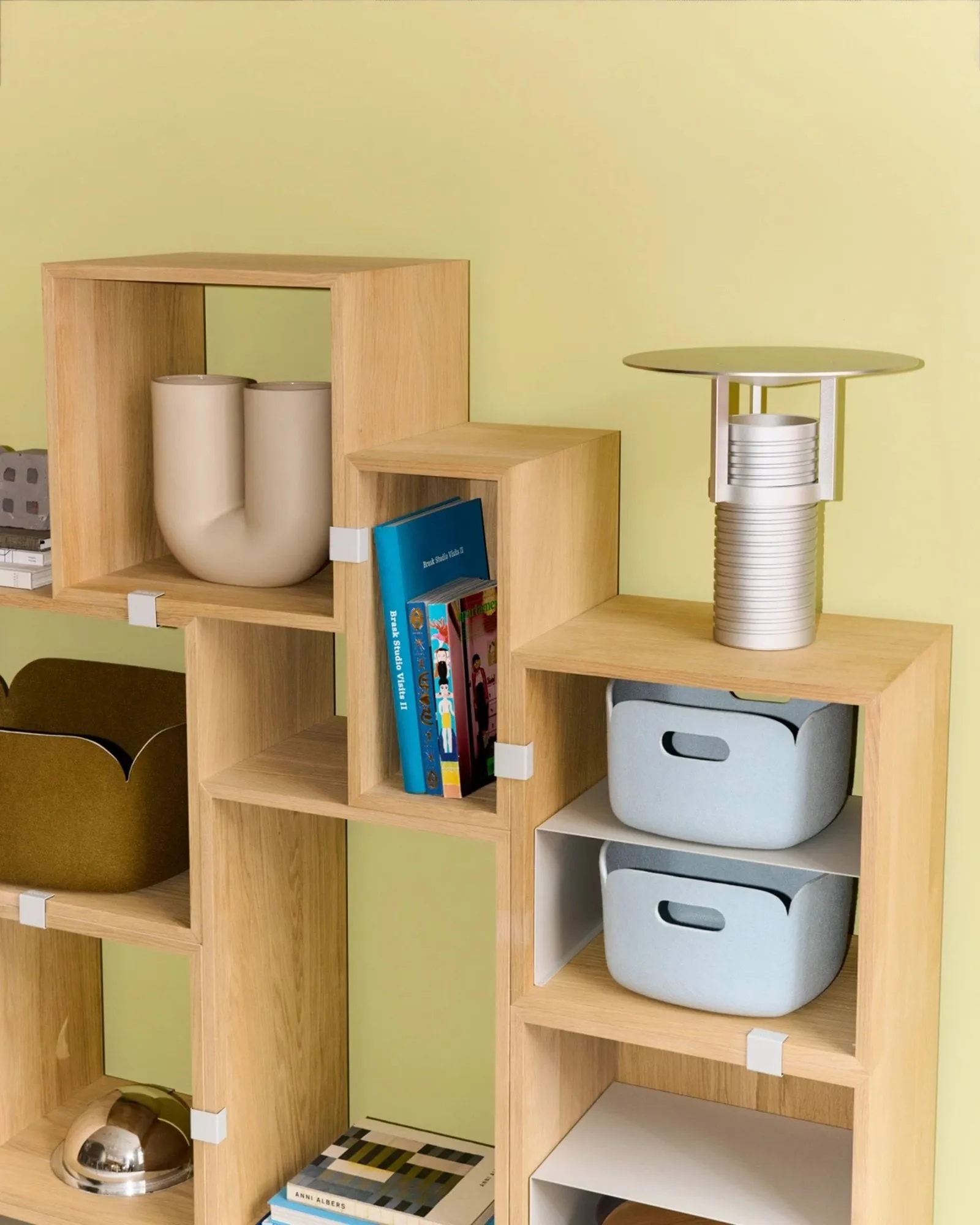 스택드 2.0 선반 시스템 (벽 있음), 라지, oak Muuto | 무토