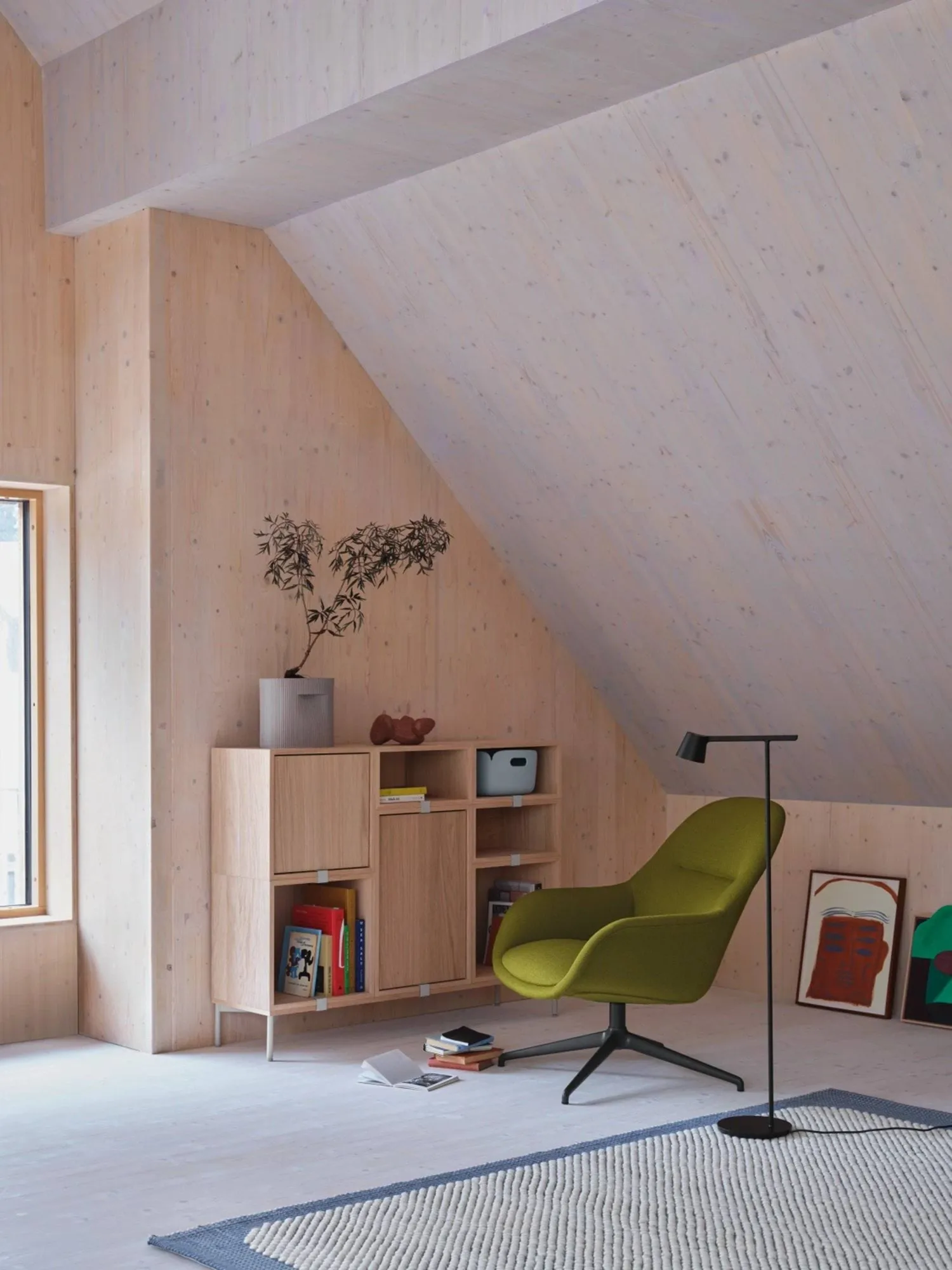 스택드 2.0 선반 시스템 (벽 있음), 라지, oak Muuto | 무토