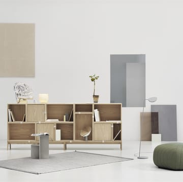 스택드 2.0 선반 시스템 (벽 있음), 라지 - oak - Muuto | 무토